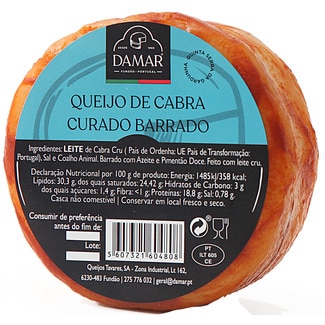 Queijo de Cabra Curado unidade 250 g - Damar