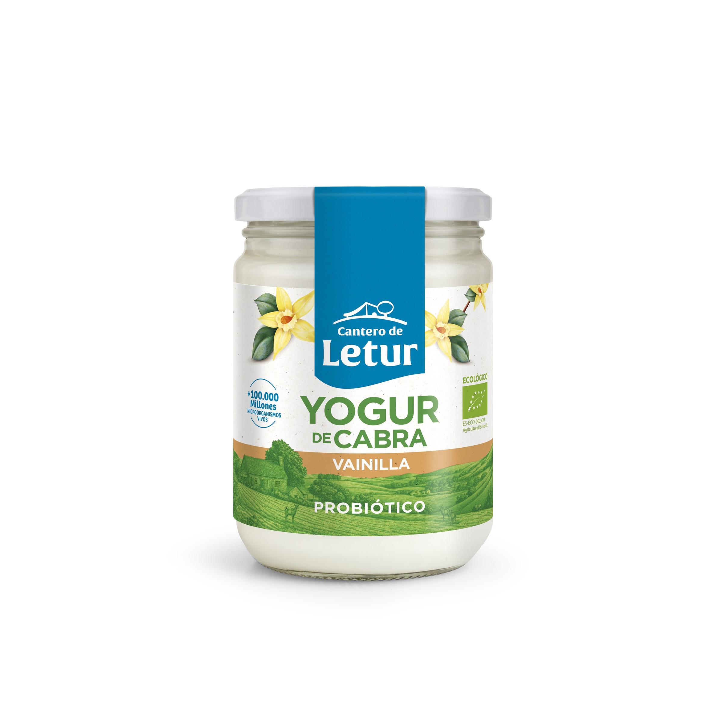 Iogurte Ecológico de Cabra Baunilha Bio embalagem 420 g