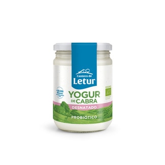 Iogurte Natural de Cabra Desnatado 0% Meio Gordo Biológico frasco 420 g - Cantero De Letur