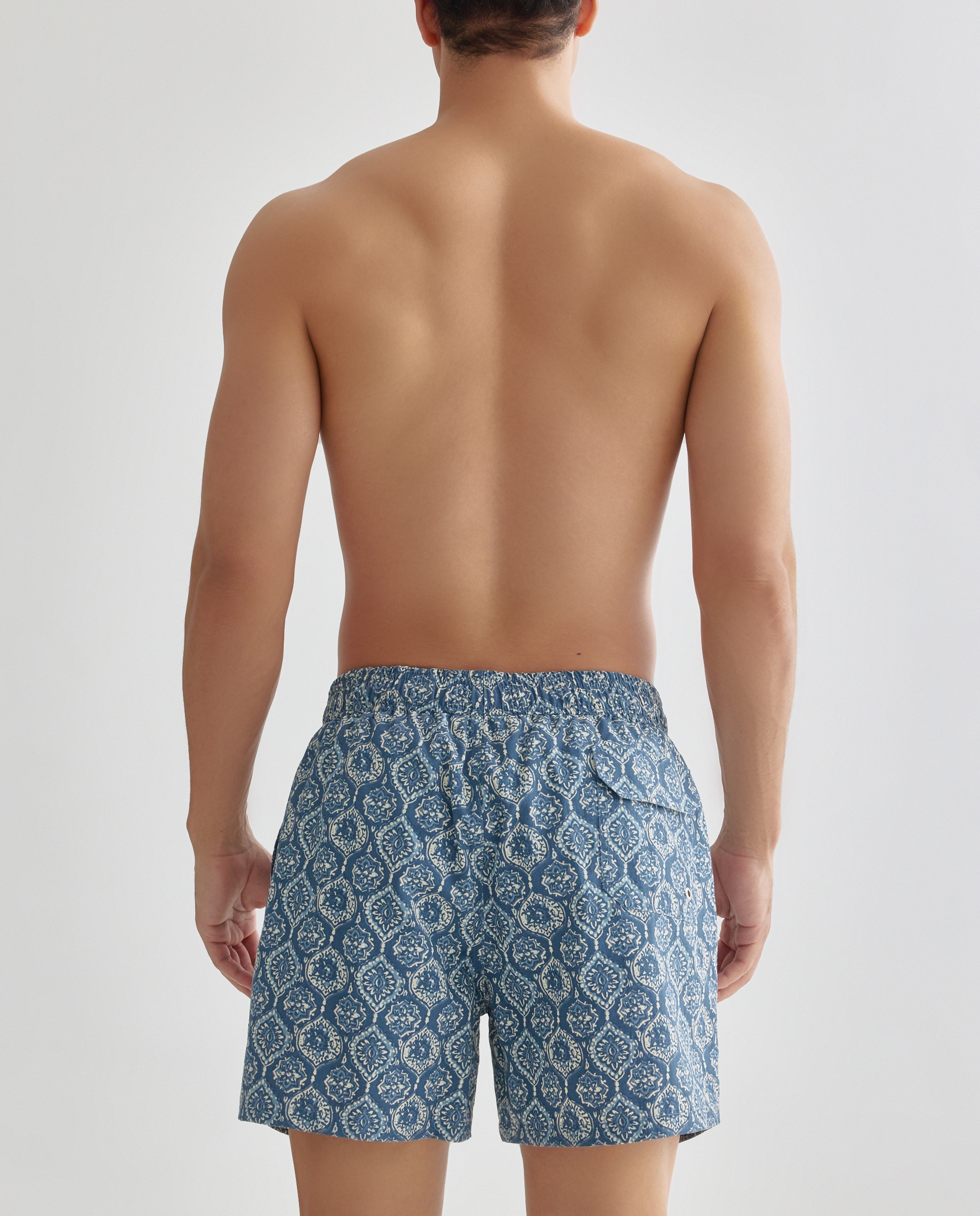 Calções de banho de homem Denim-2