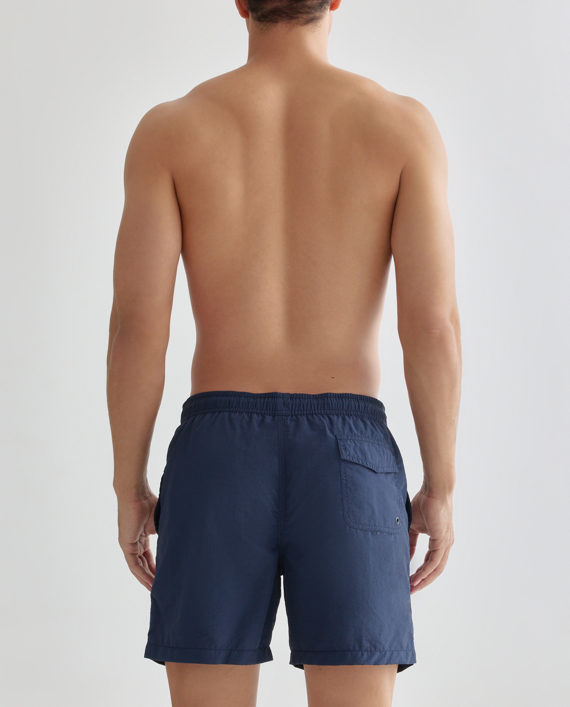 Bañador liso efecto lavado hombre Azul marino-2