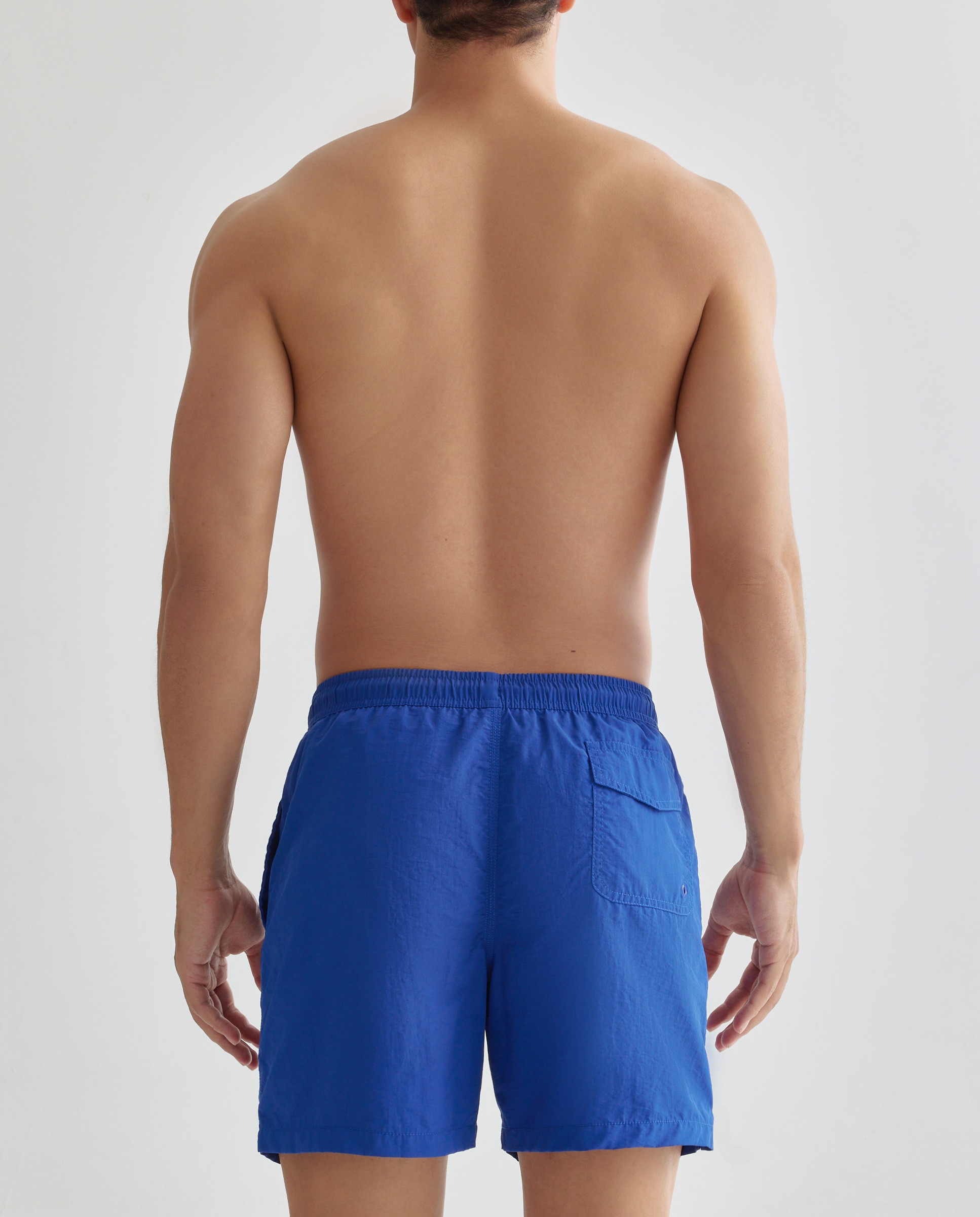 Bañador liso efecto lavado hombre 440 Azulón-2