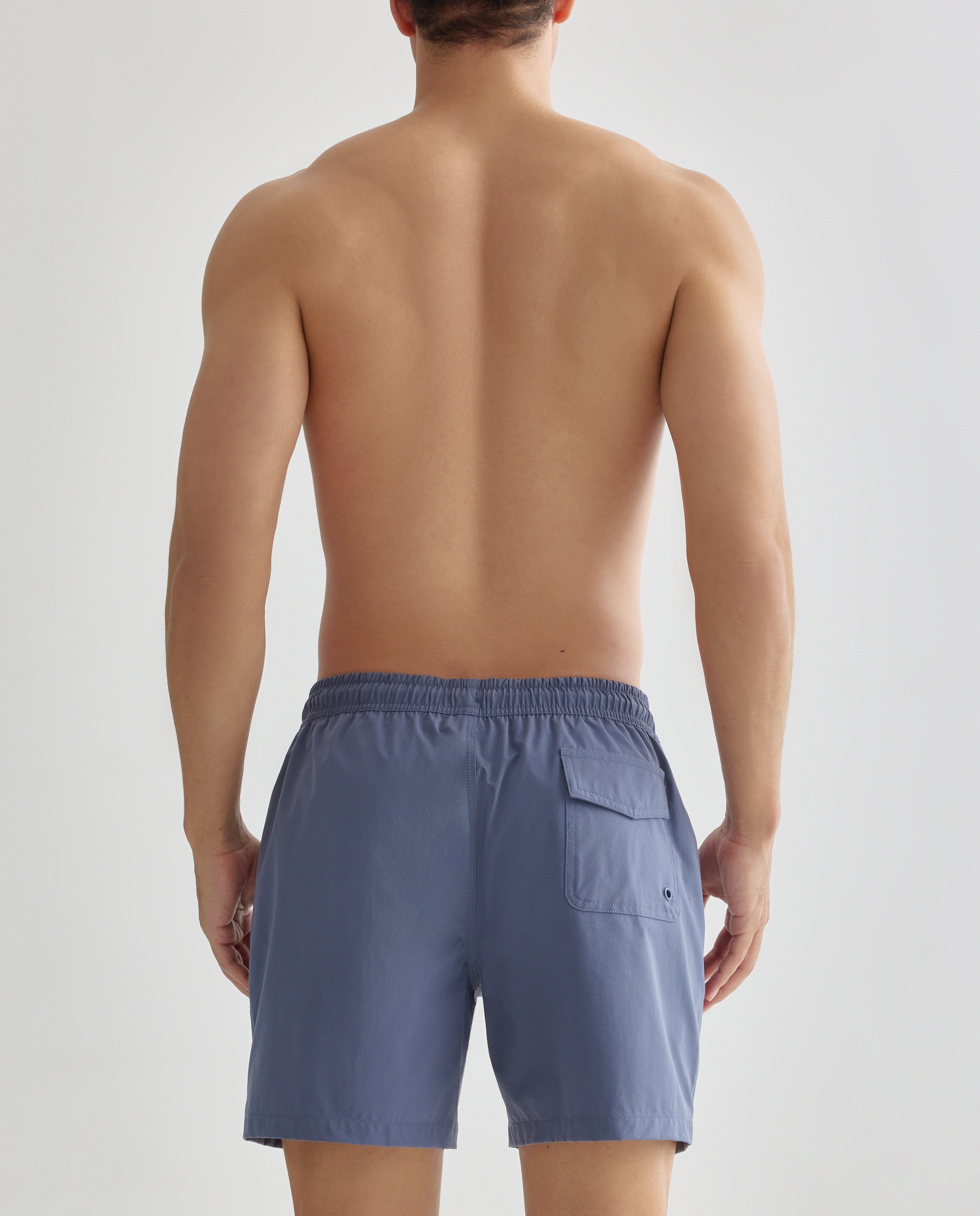 Bañador liso hombre 400 Azul-2