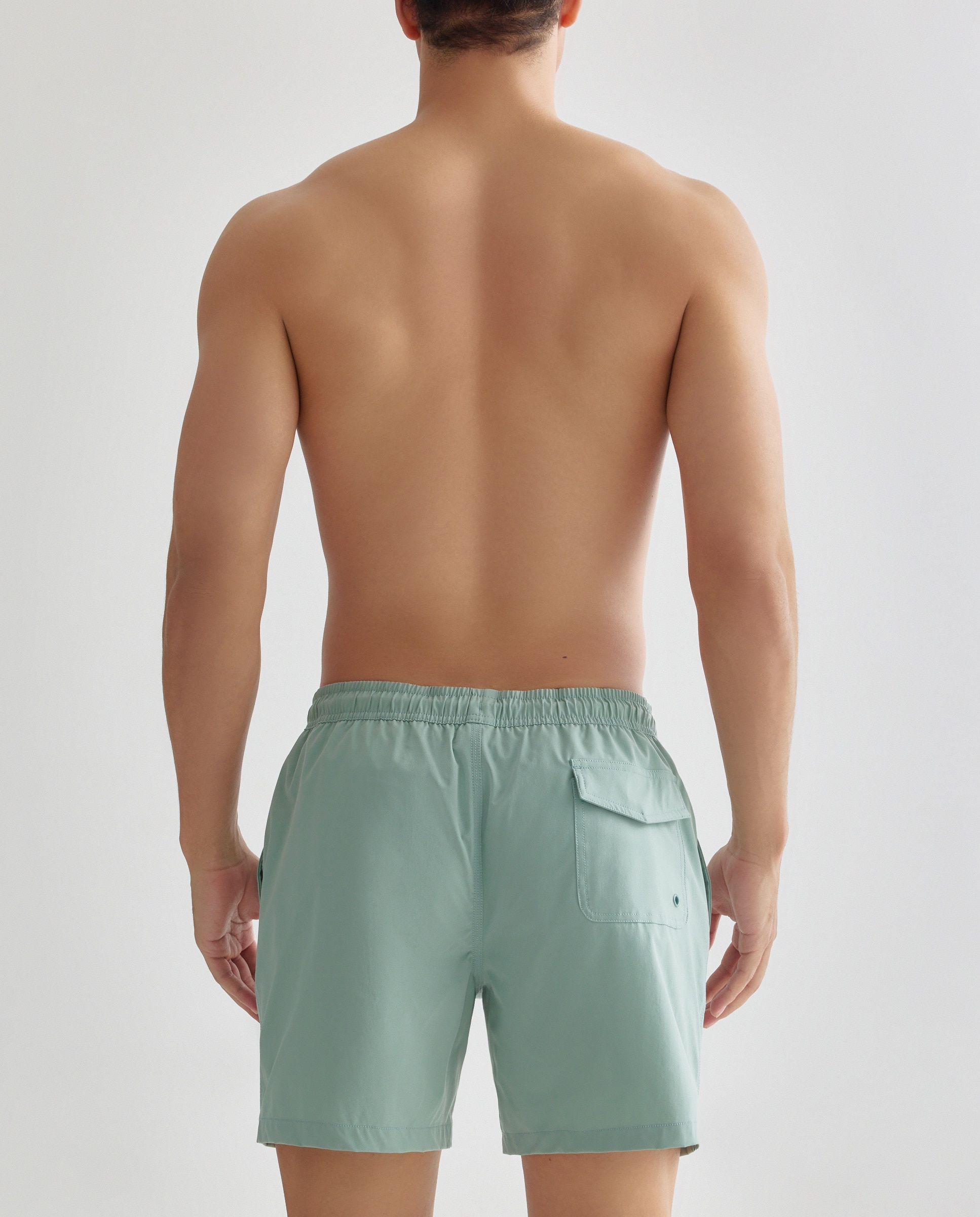 Bañador liso hombre 510 Verde claro-2