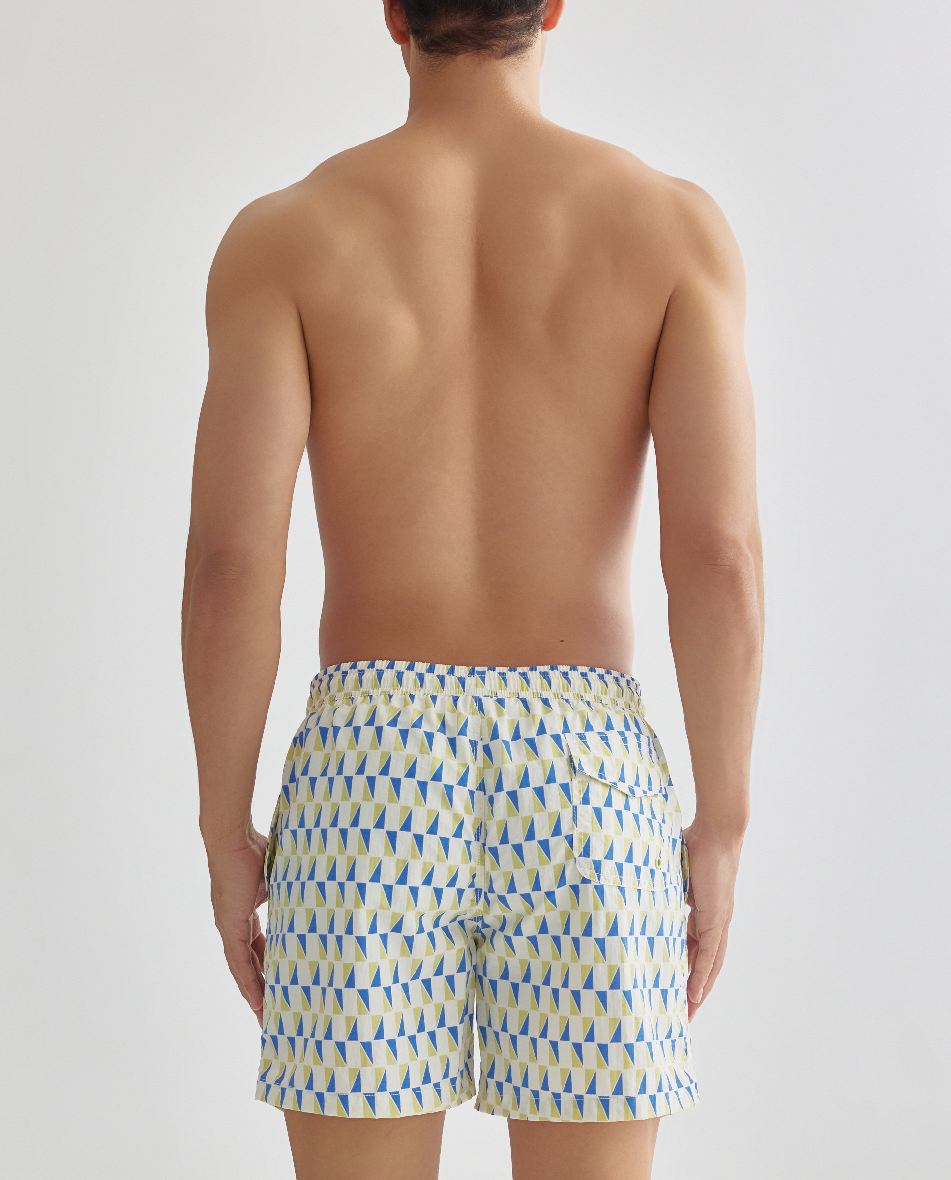 Bañador estampado geométrico hombre 120 Crudo-2