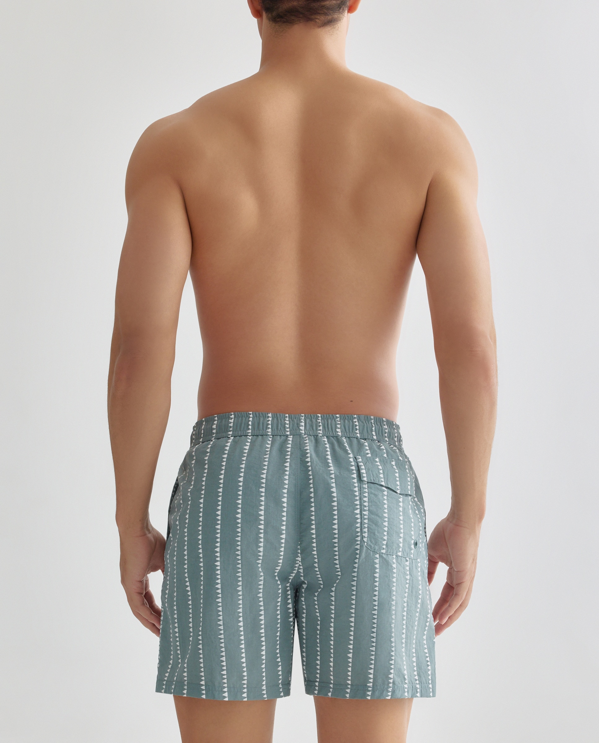 Bañador estampado banderines hombre Azul marino-2