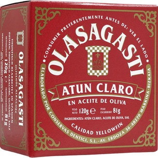 atún claro en aceite de oliva lata 75 g neto escurrido - Olasagasti