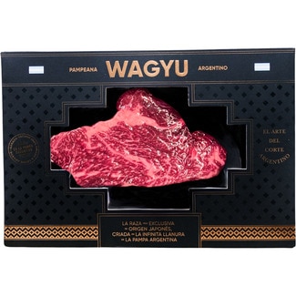 presa de vacuno de raza Wagyu argentino peso aproximado bandeja 200 g - Pampeana