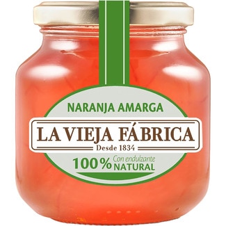 mermelada de naranja amarga 100% natural con endulzante frasco 280 g - La Vieja Fabrica