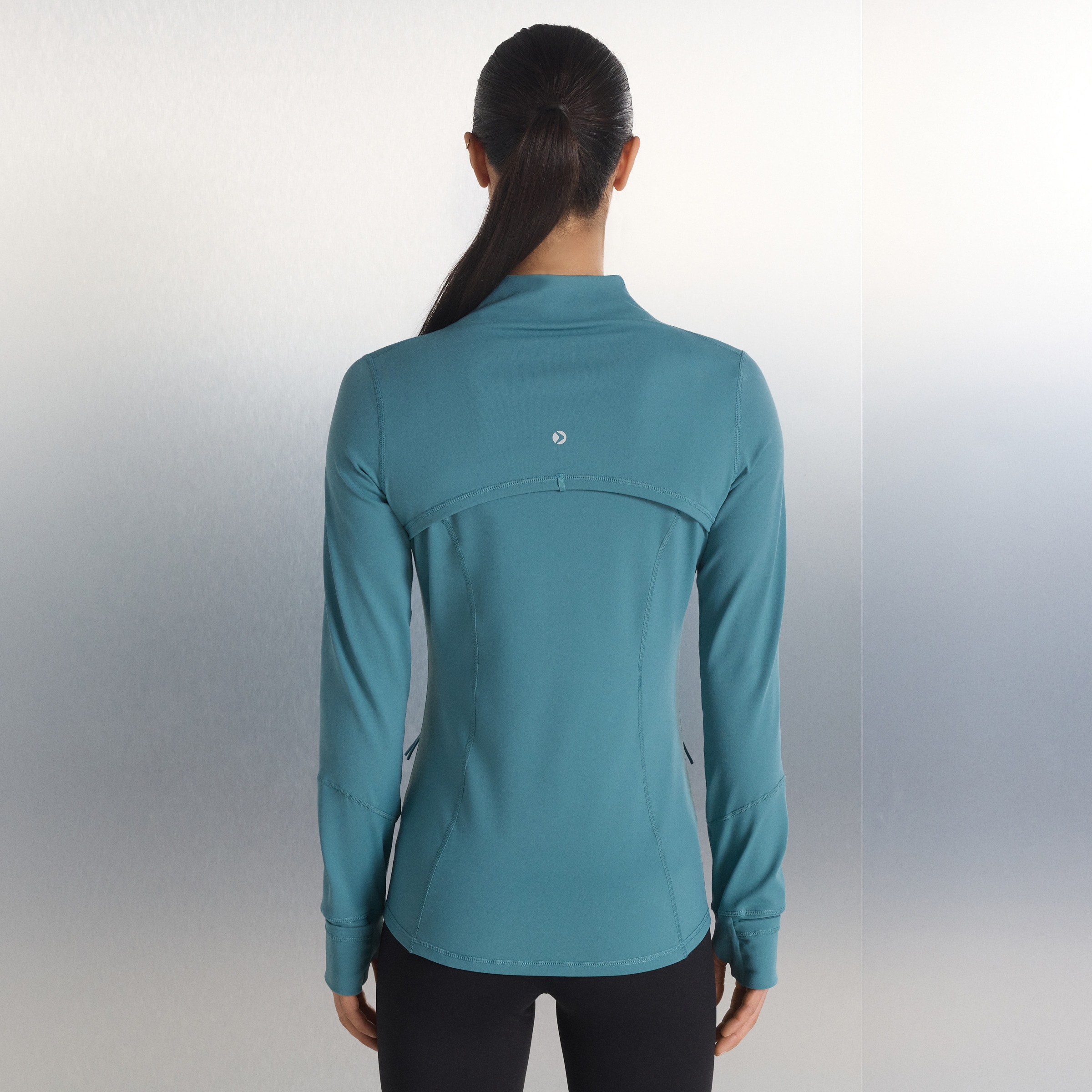 Casaco de Training de Mulher Azul pálido-3