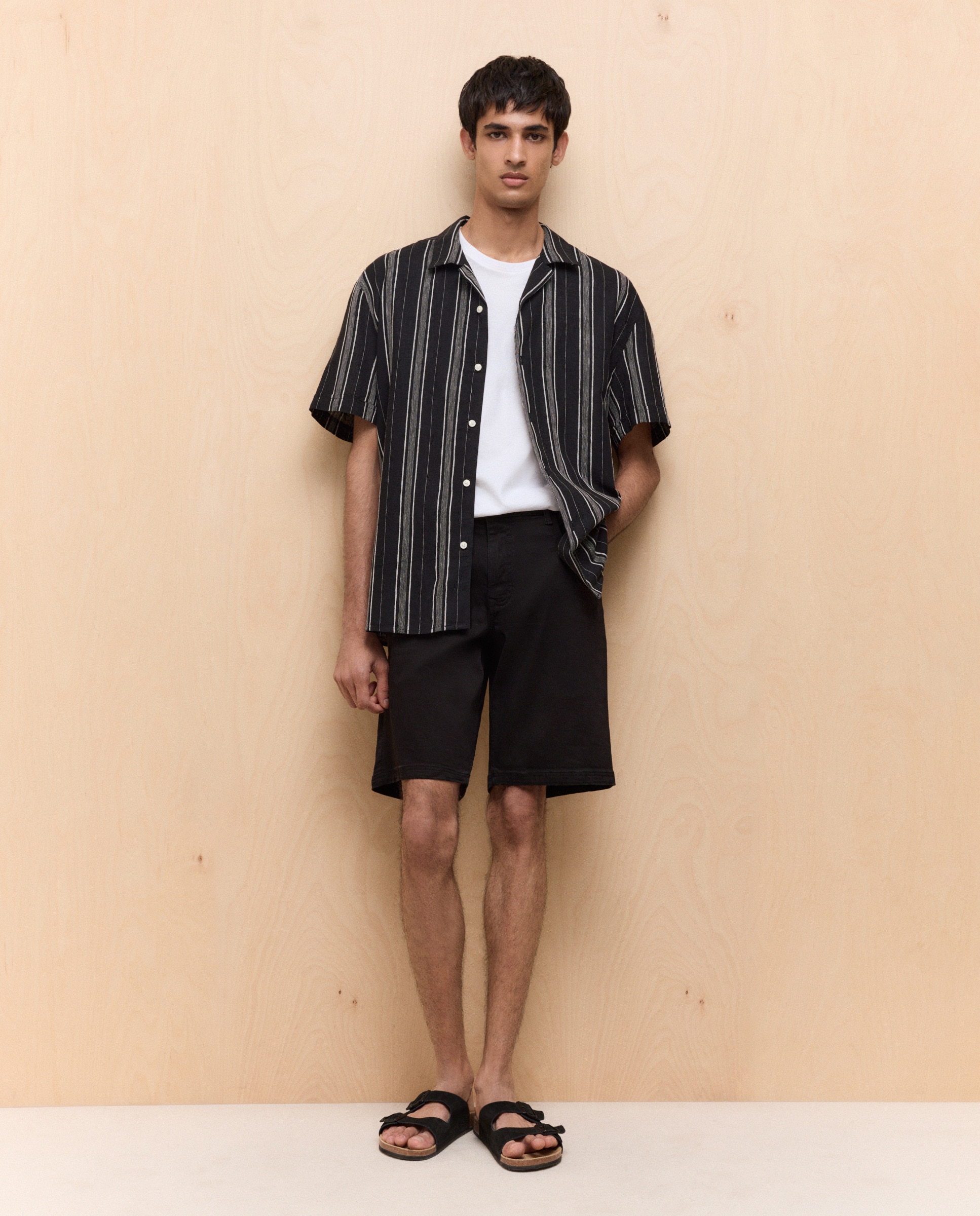 Imagem 0 de Bermudas de Cinco Bolsos Relaxed de Ganga Stretch