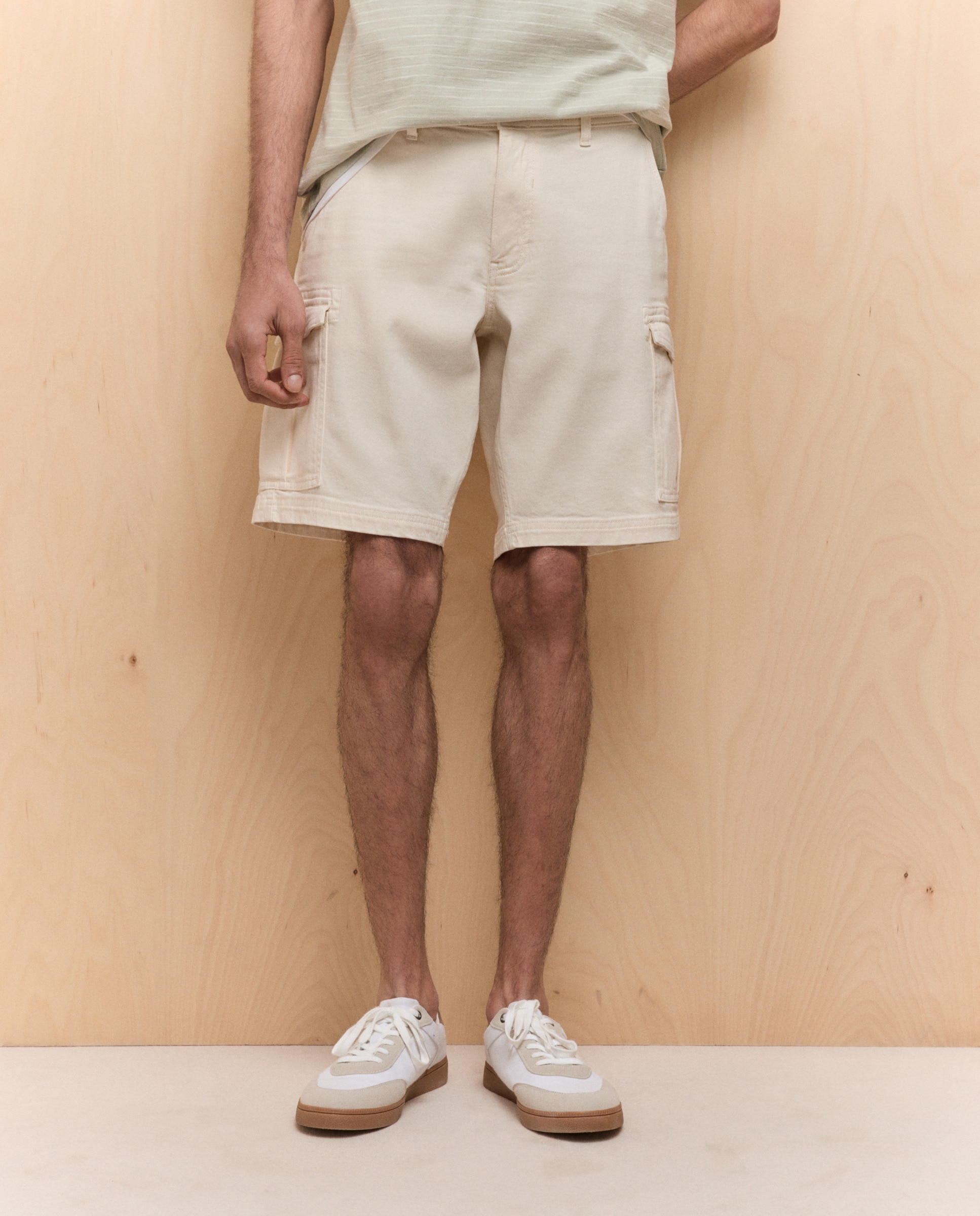 Bermudas Multibolsos de Ganga Stretch 120 Cru-2