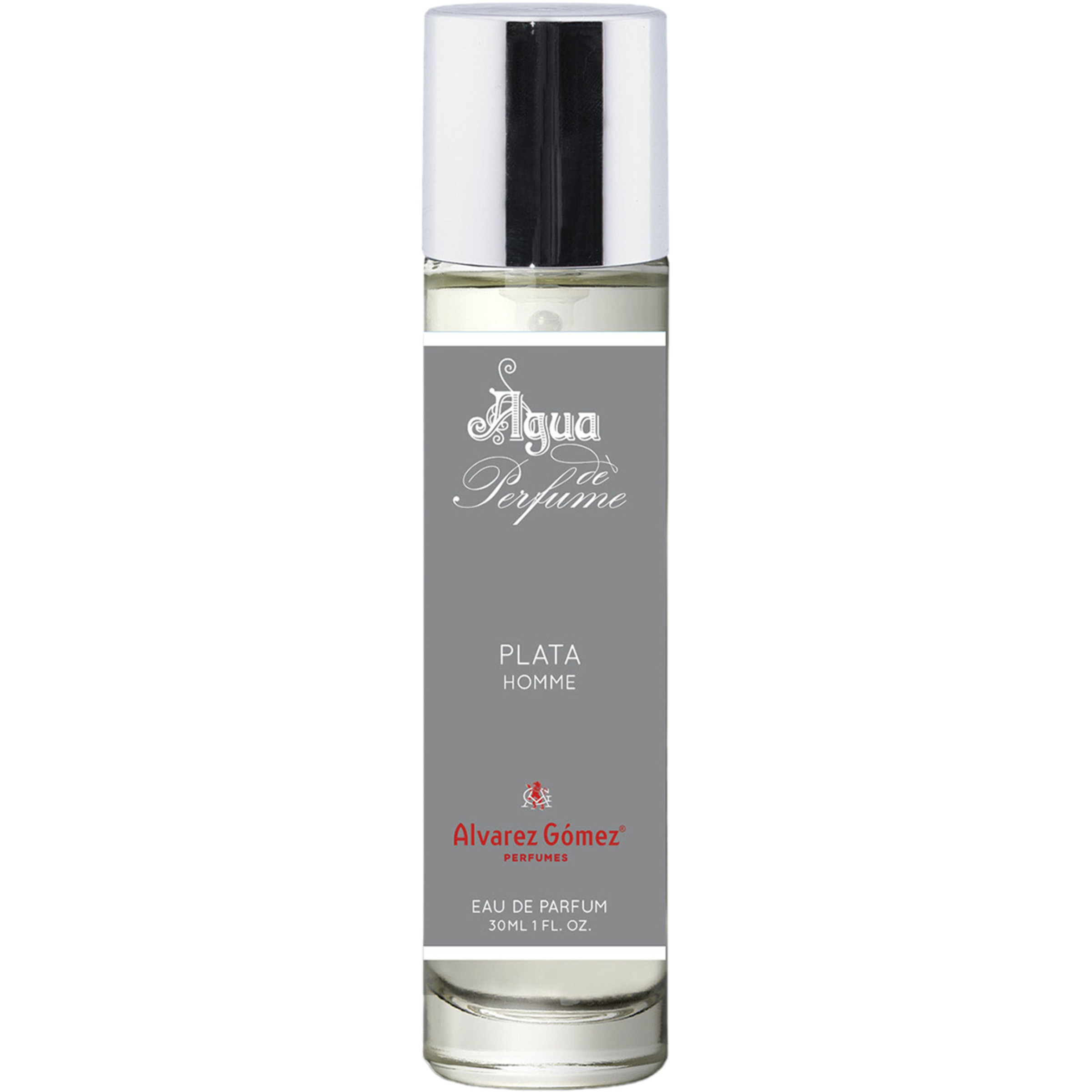 agua de perfume masculina Plata frasco 30 ml
