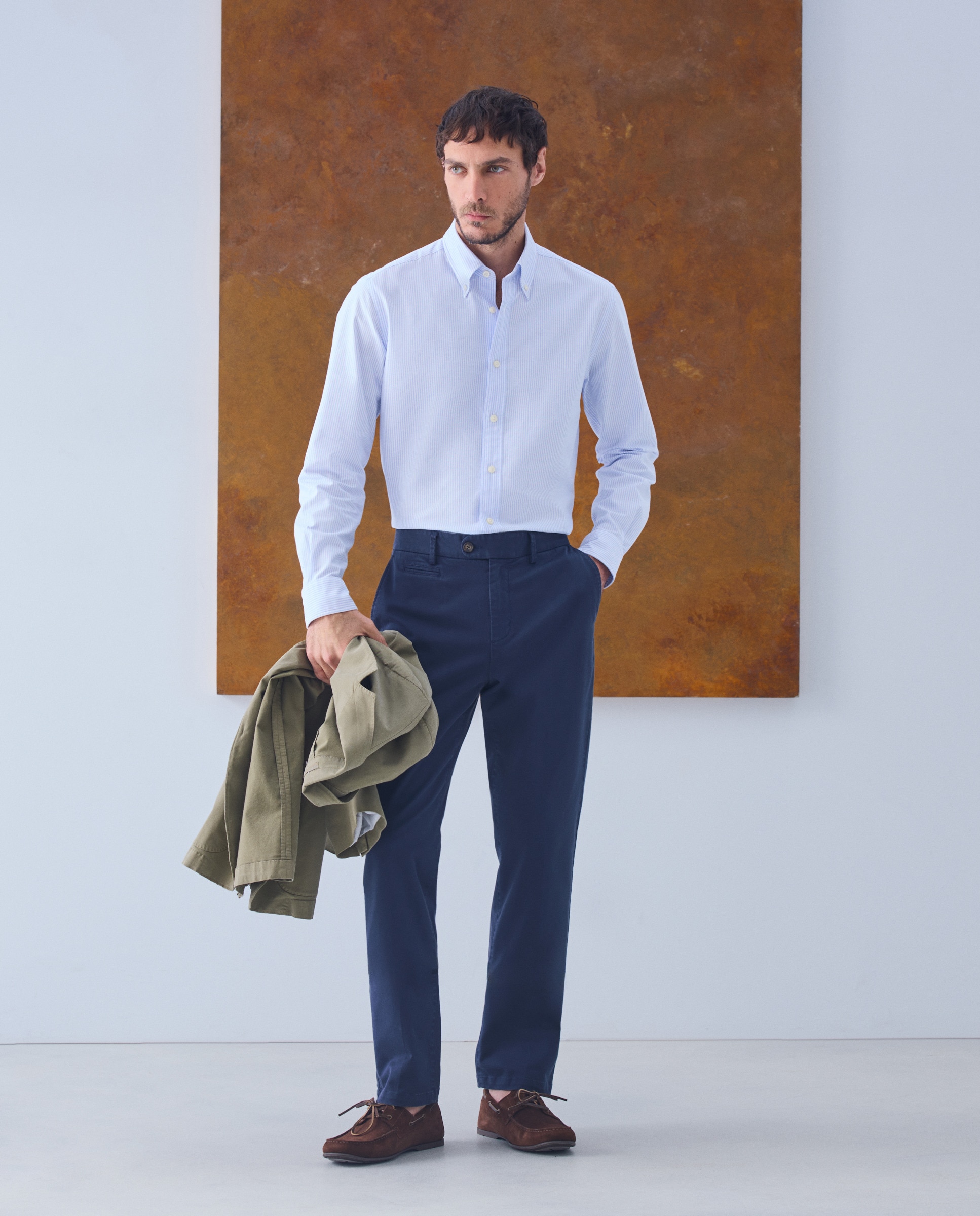 Camisa Casual Oxford Classic Fit Celeste-2