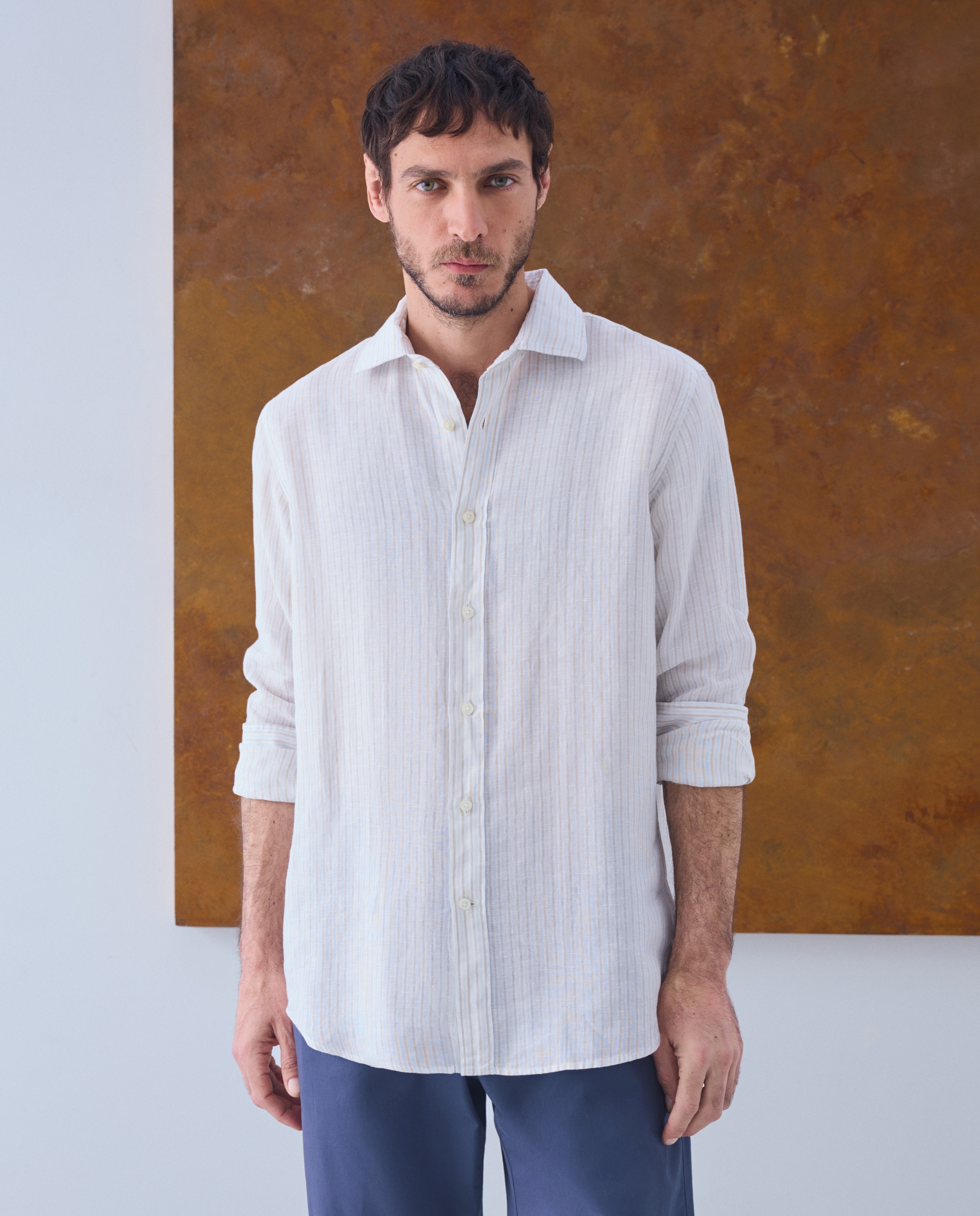 Camisa de Linho Pedra-2