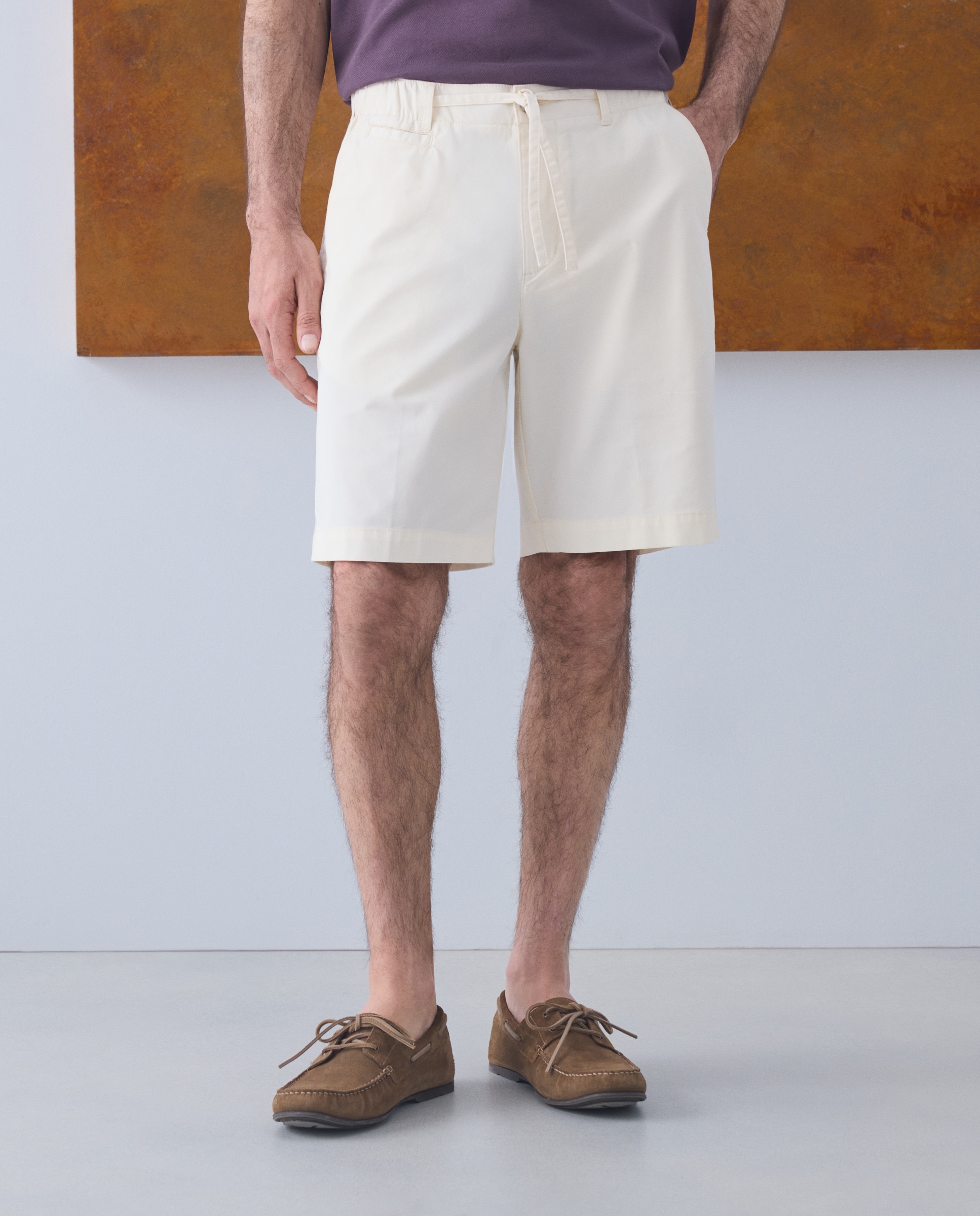 Bermudas de homem Branco-2