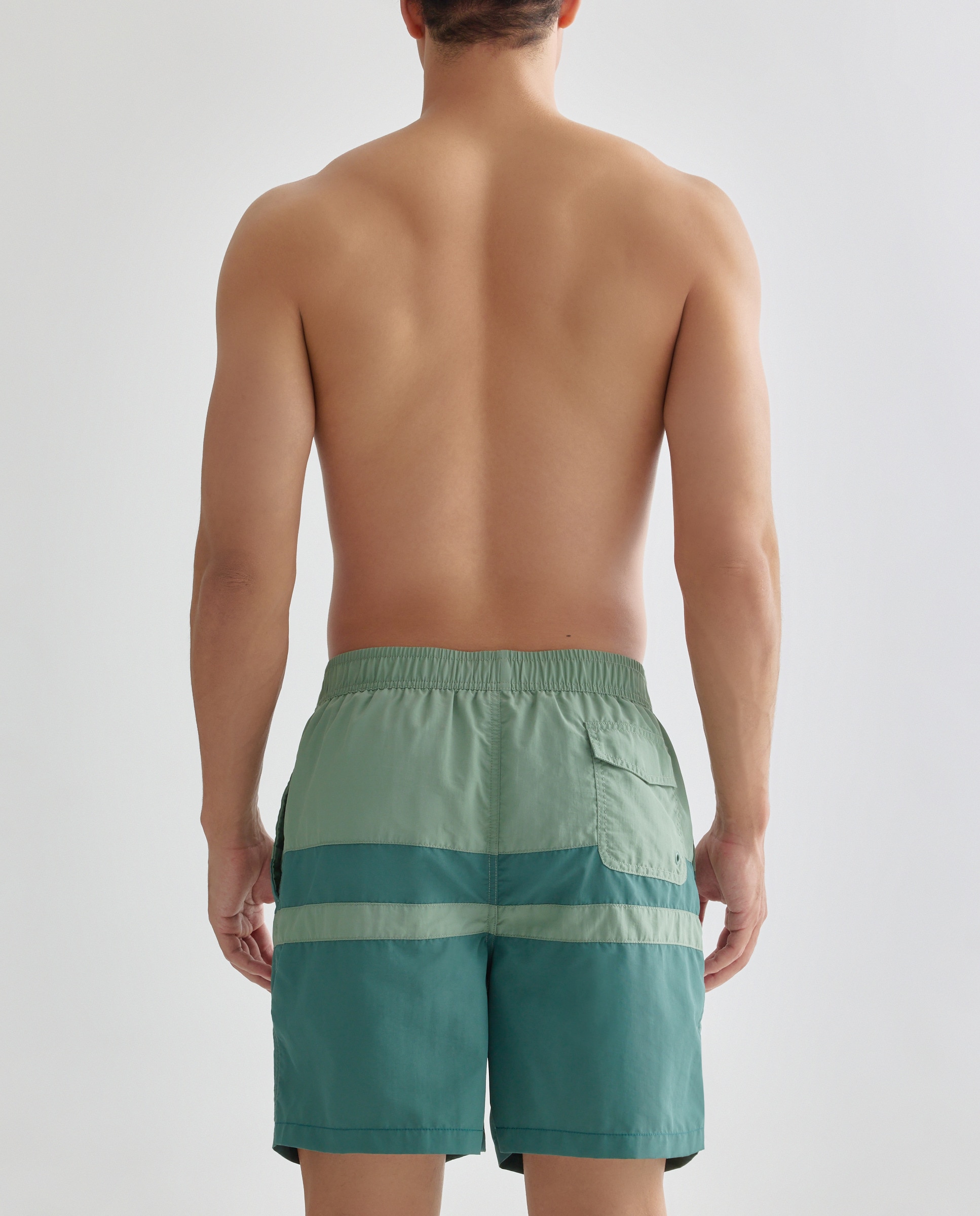 Bañador cortes hombre 530 Verde oscuro-2