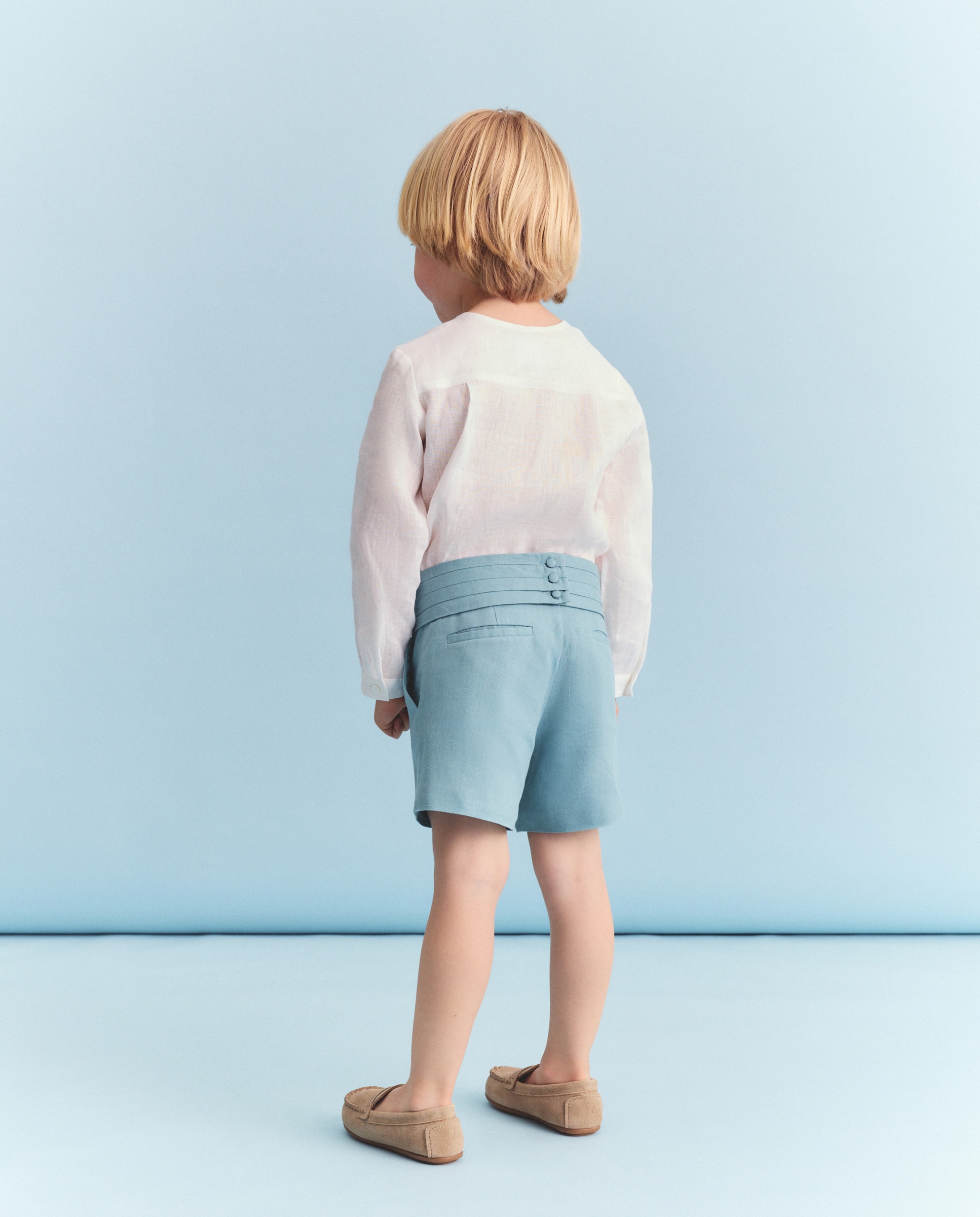 Imagem 0 de Bermudas de Linho com Faixa