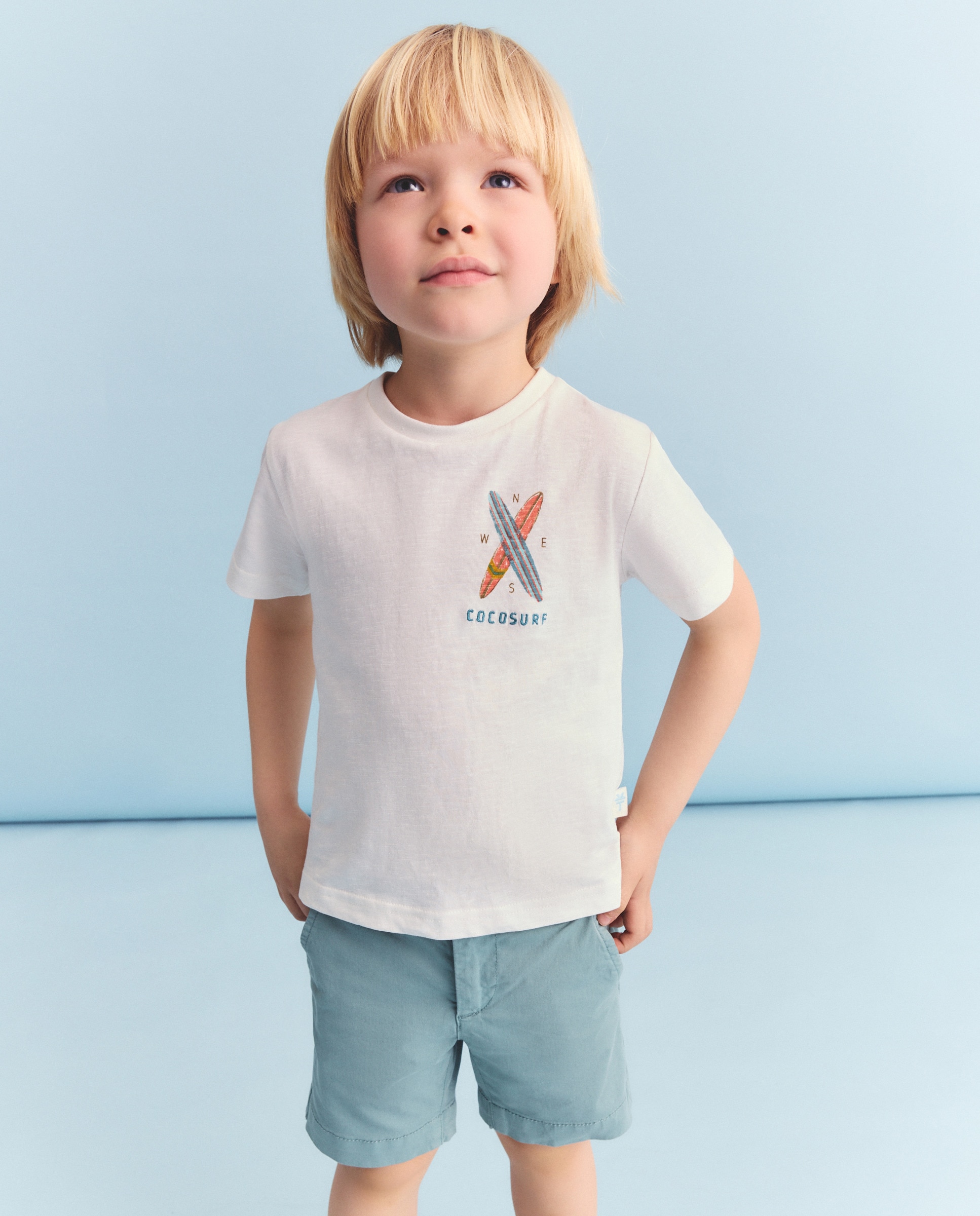 T-shirt de Manga Curta 120 Cru-1