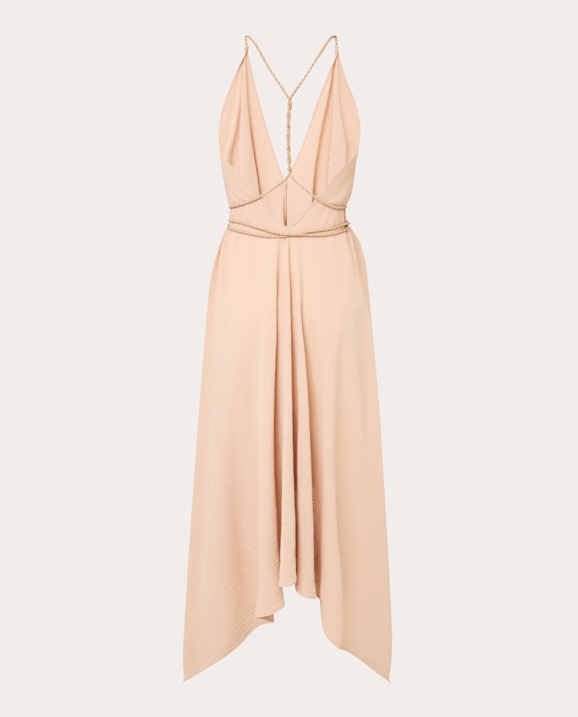 Vestido Midi Yatzil de Algodão Cru-2