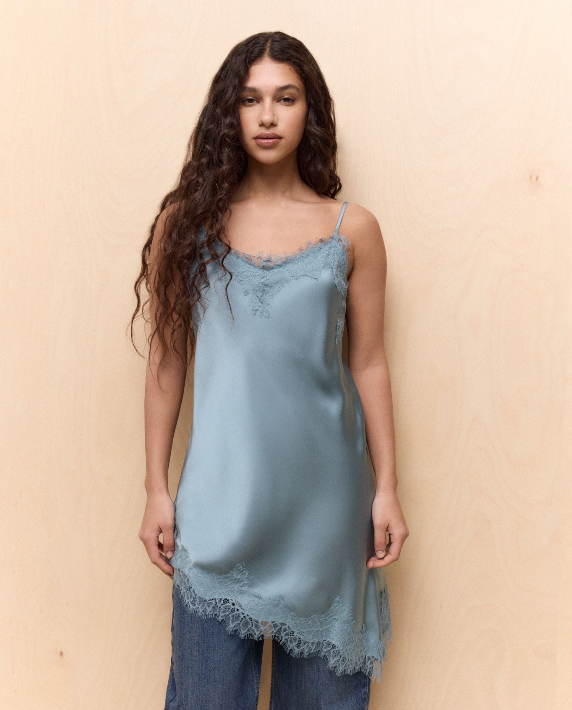 Top rendilhado de renda 440 Azulão-3