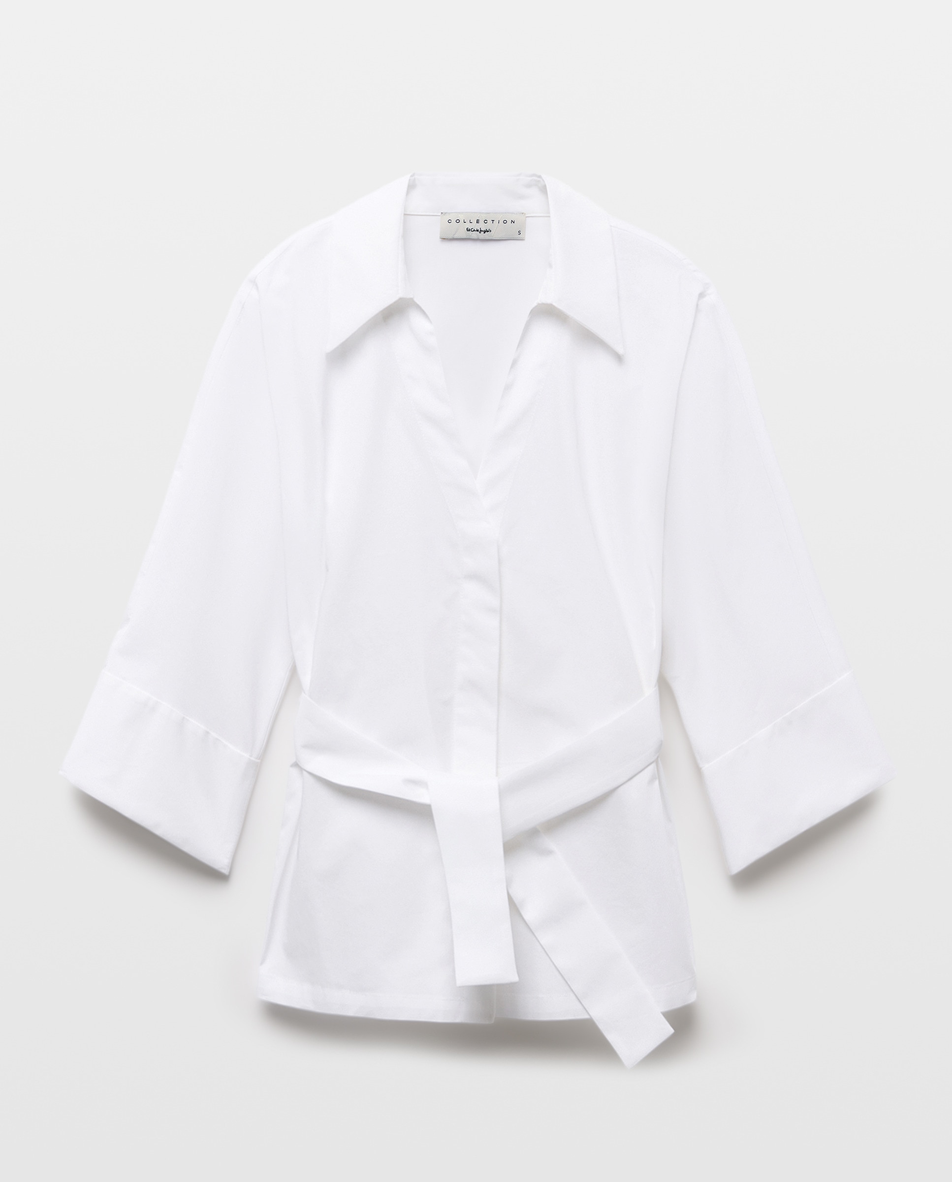 Imagem 0 de Blusa de Popelina com Gola Desmontável