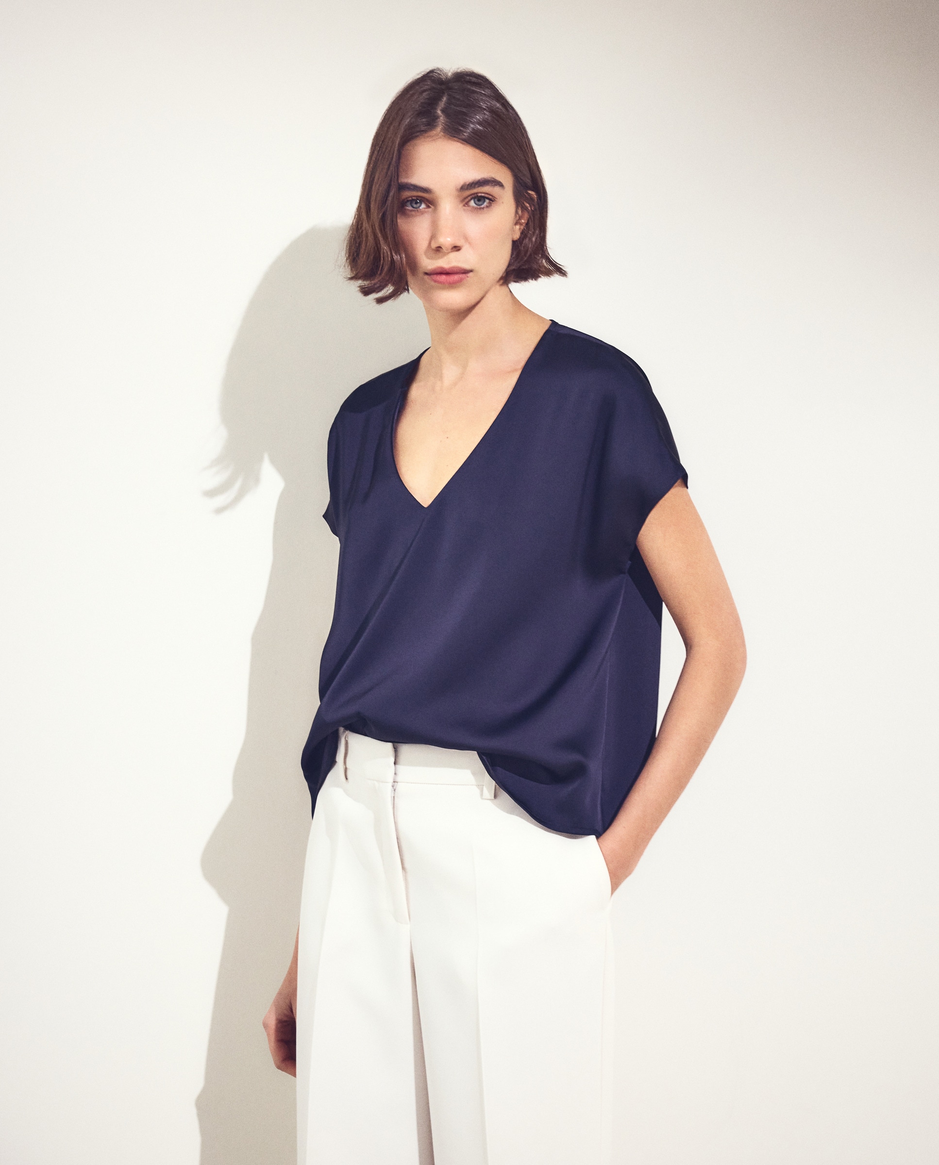 Imagem 0 de Top de Decote Redondo e Manga Curta