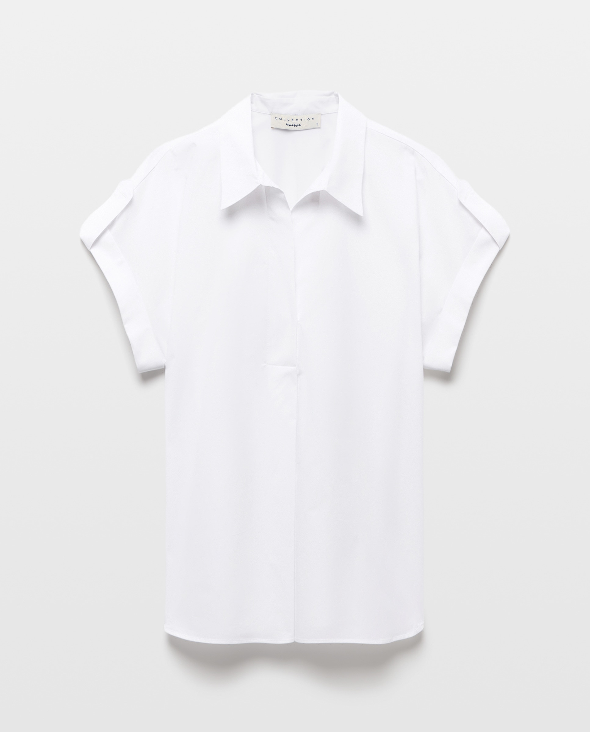 Imagem 0 de Blusa de Popelina com Gola Desmontável