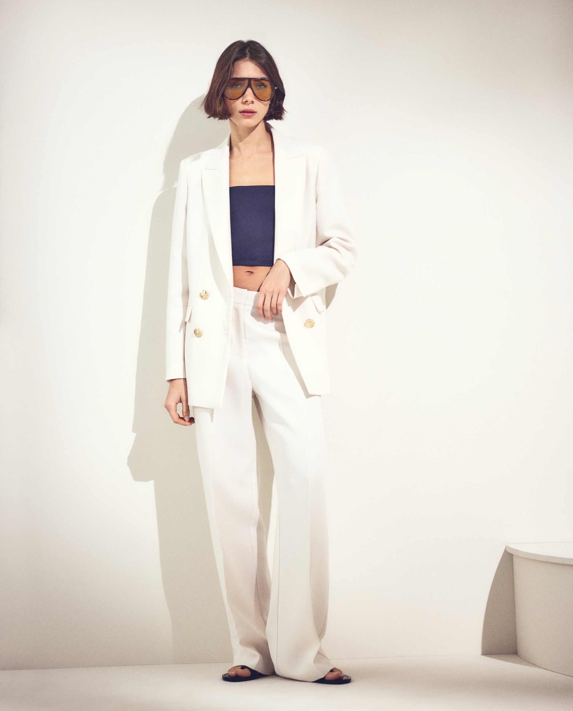 Imagen 0 de Pantalón ancho de mujer en crepe