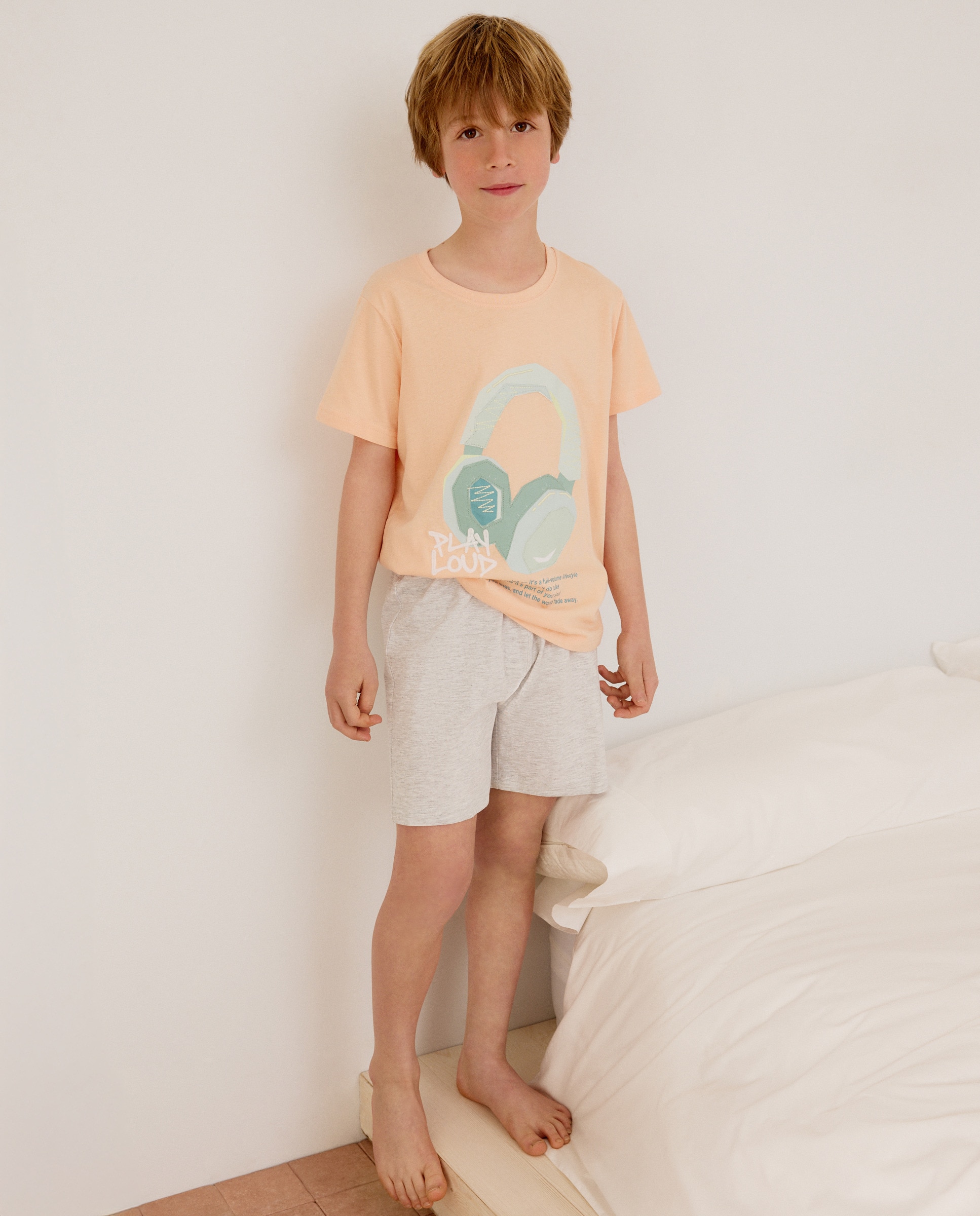 Imagem 0 de Pijama Curto com Estampado de Fantasia