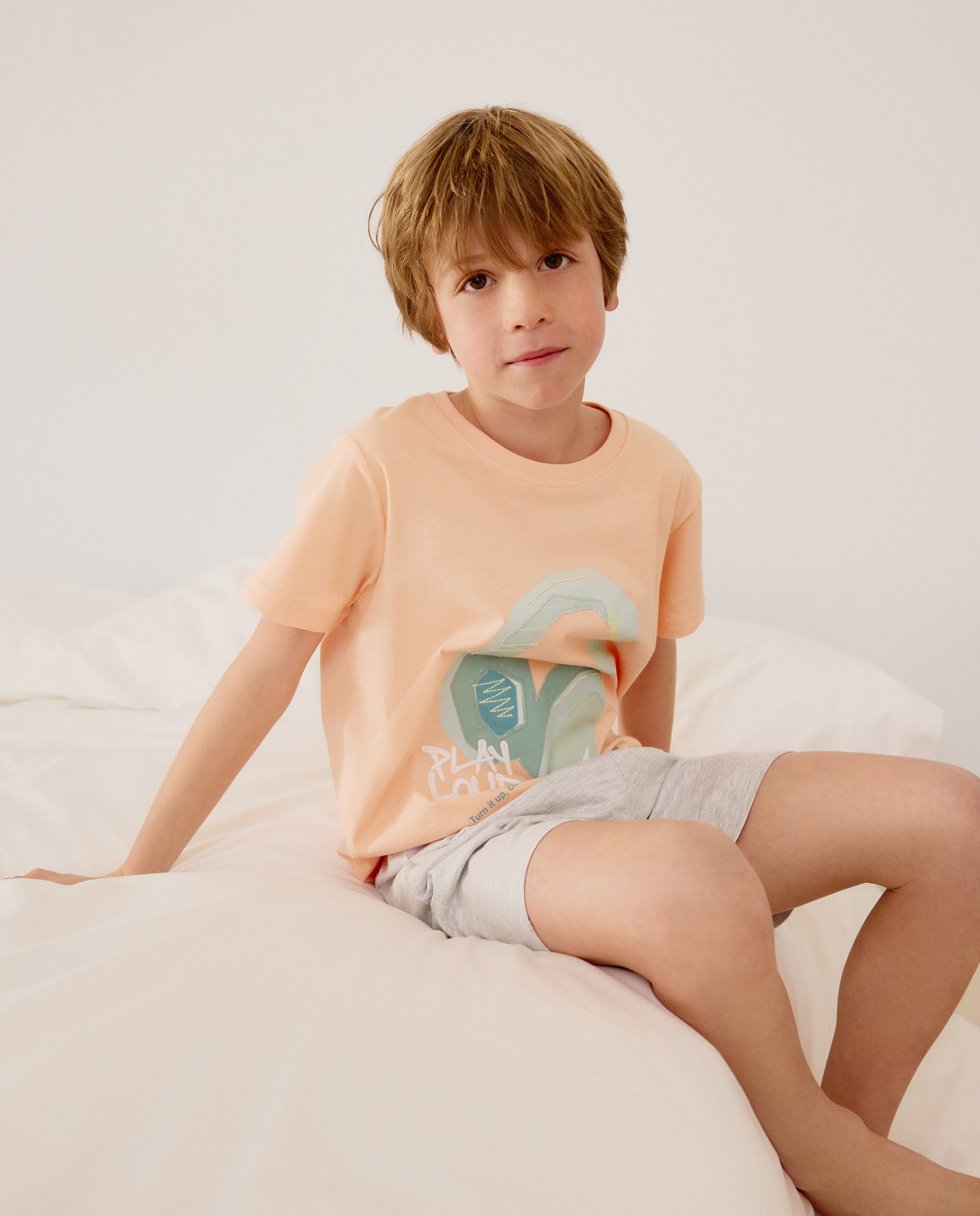 Pijama Curto com Estampado de Fantasia Cotton Juice Vermelho-2