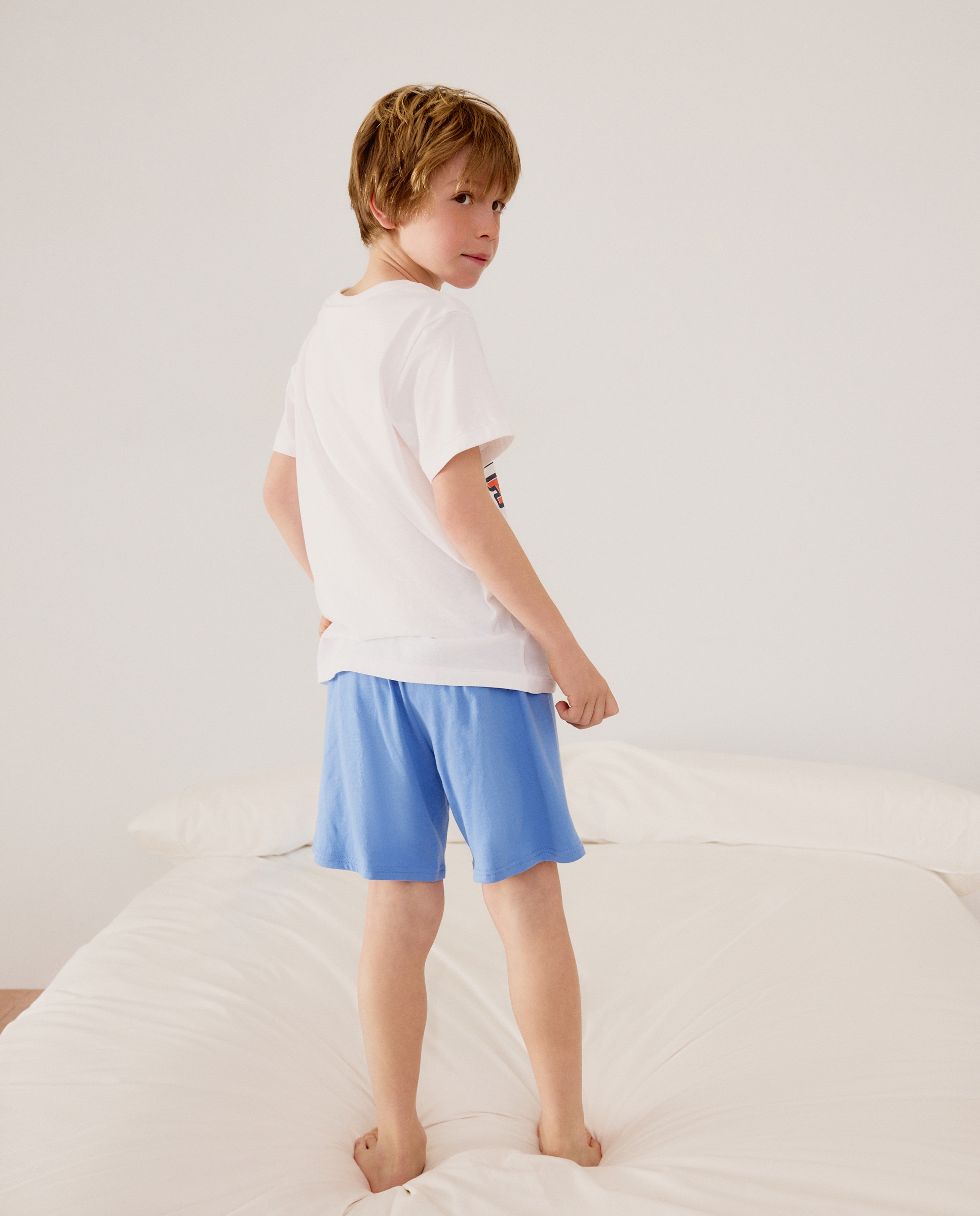 T-shirt de Manga Curta Minecraft Cotton Juice Branco-3