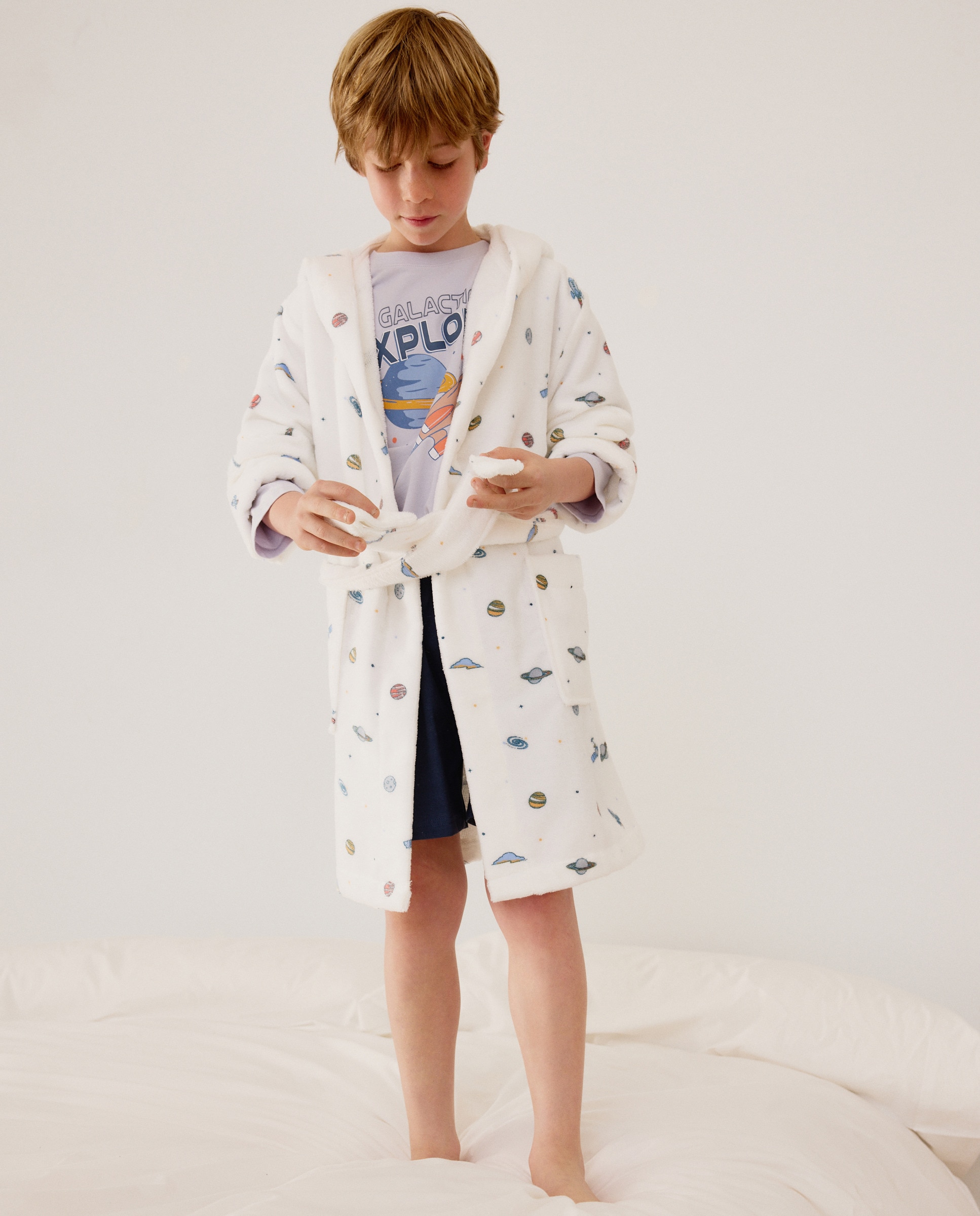 Imagem 0 de Roupão de Banho de Algodão com Estampado