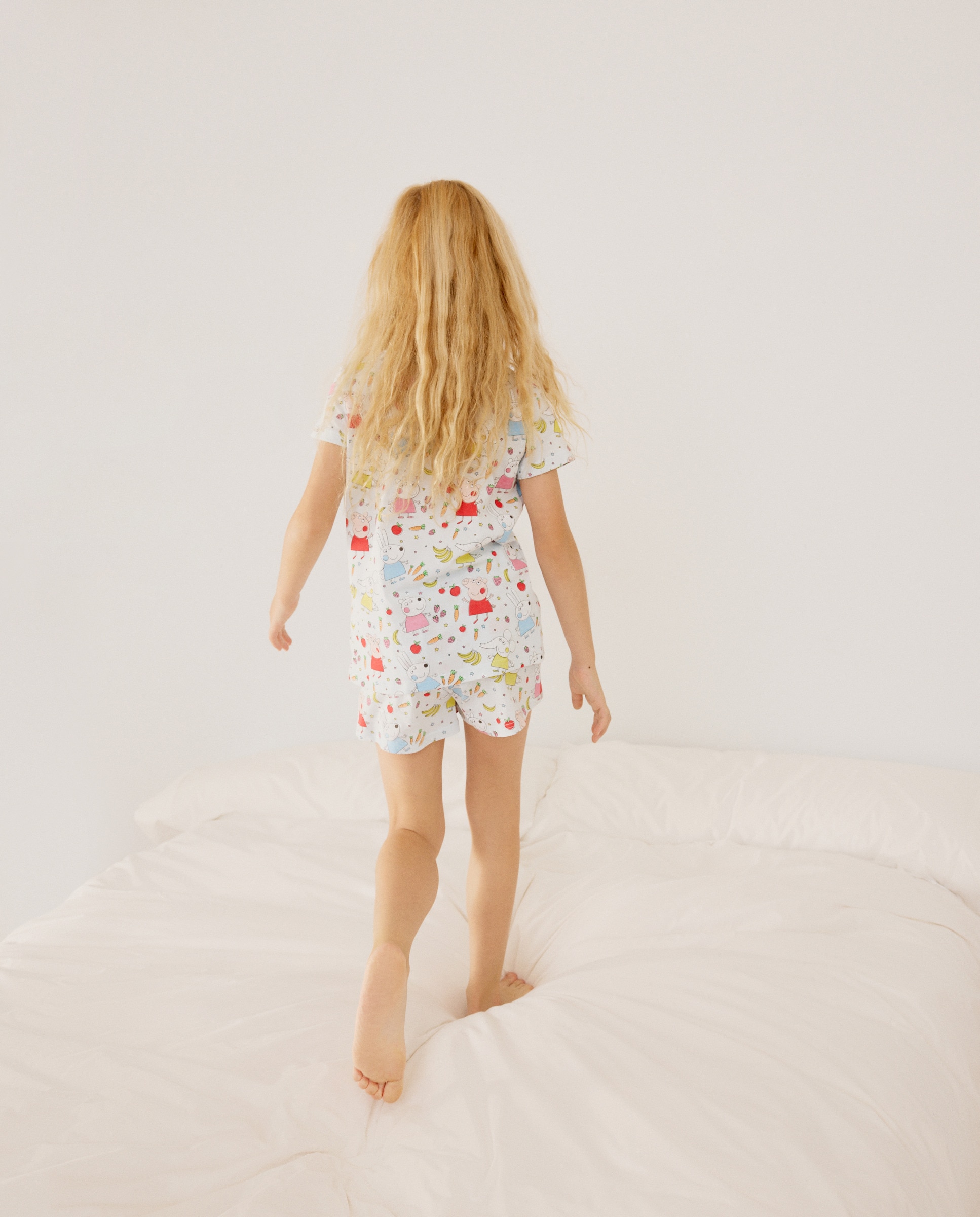 Pijama Curto de Malha Peppa Pig Cotton Juice Azul-marinho-3