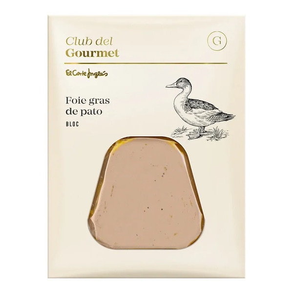 Bloco de Foie Gras de Pato Natural embalagem 60 g