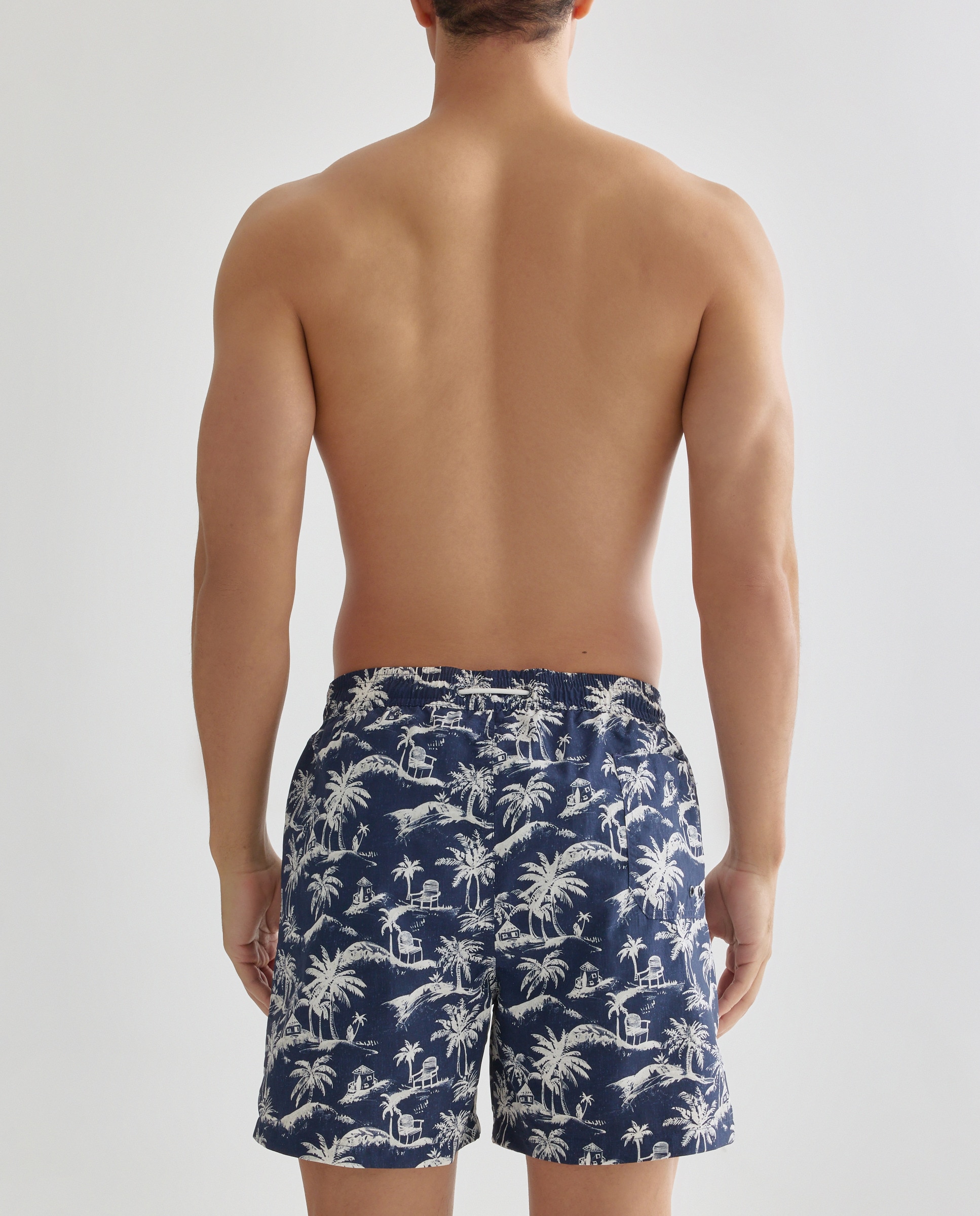 Fato de banho estampado Azul-marinho-2