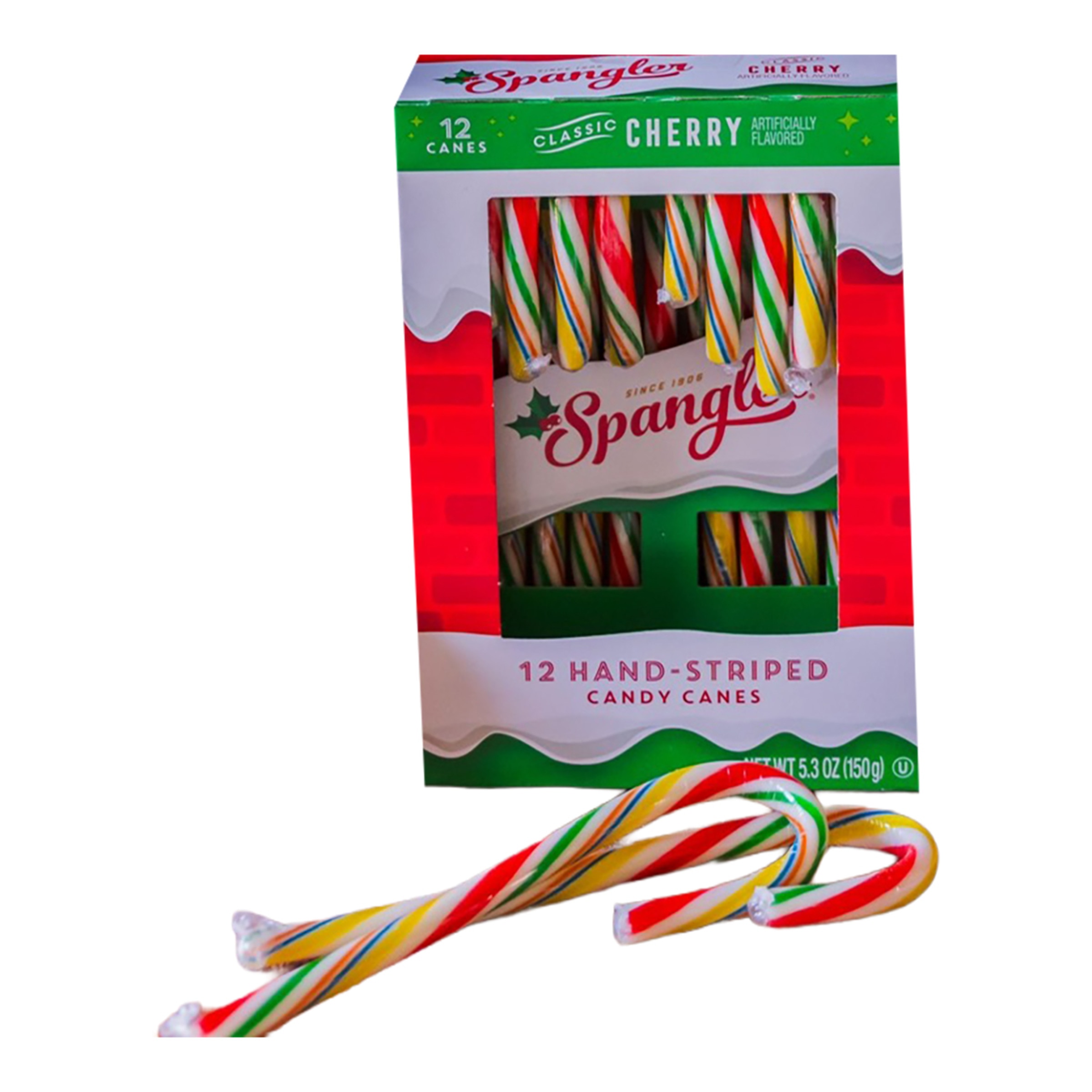 Imagen 0 de Bastones de caramelo sabor cereza Spangler