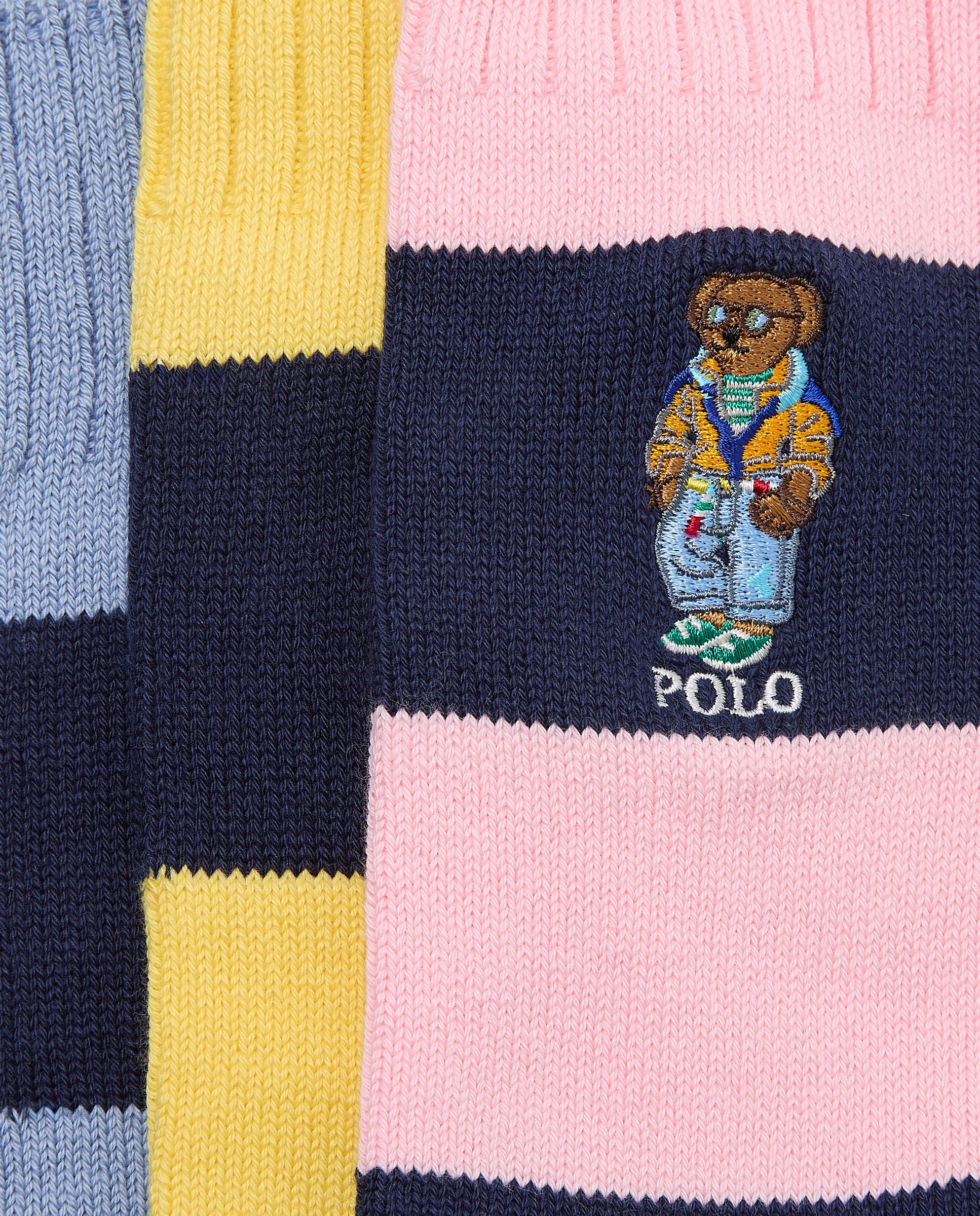 Pack de 3 Pares de Meias com Polo Bear Multicolor-2