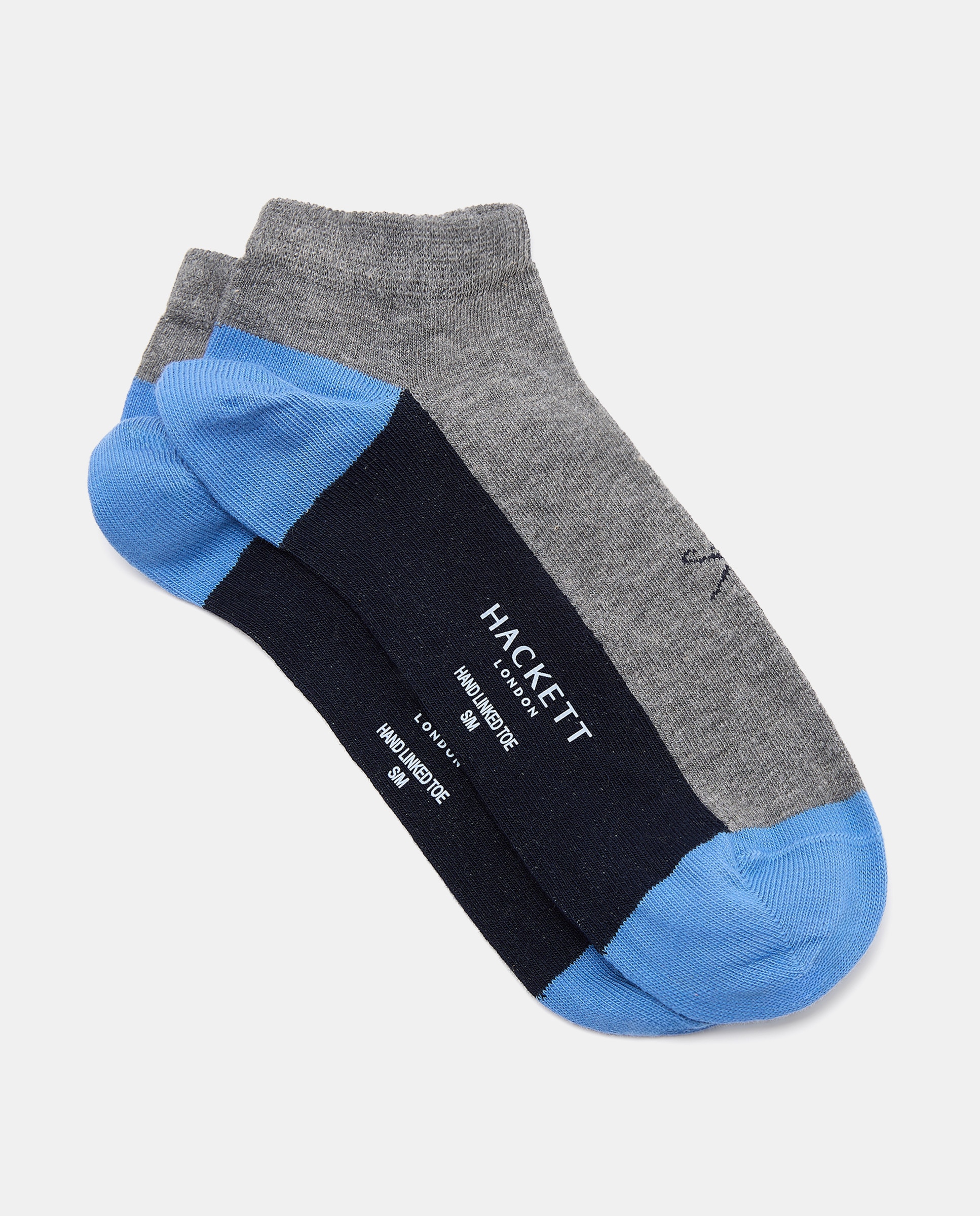 Imagem 0 de Pack de Dois Pares de Meias pelo Tornozelo com Color Block