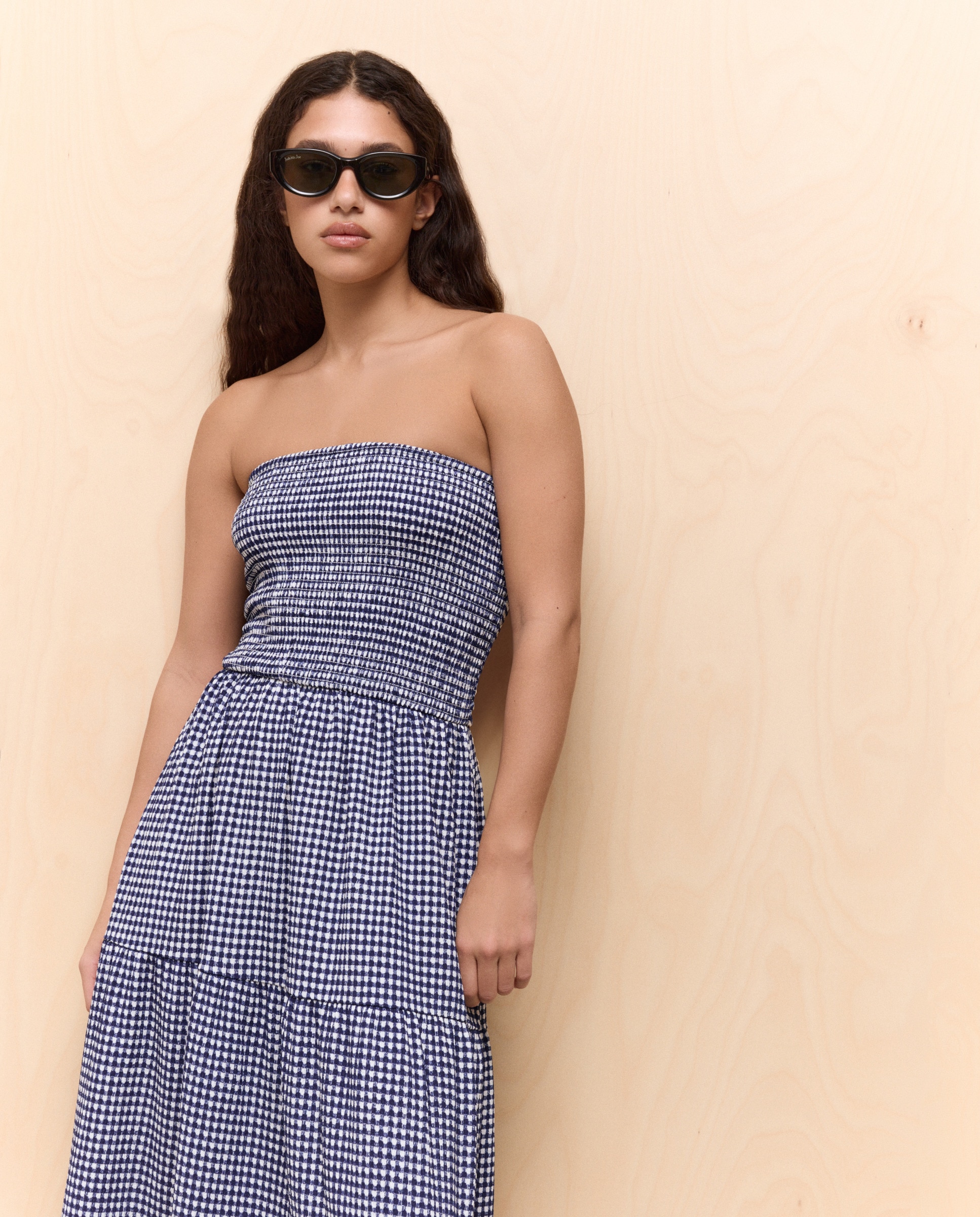Vestido Midi com Decote Caicai Azul-2