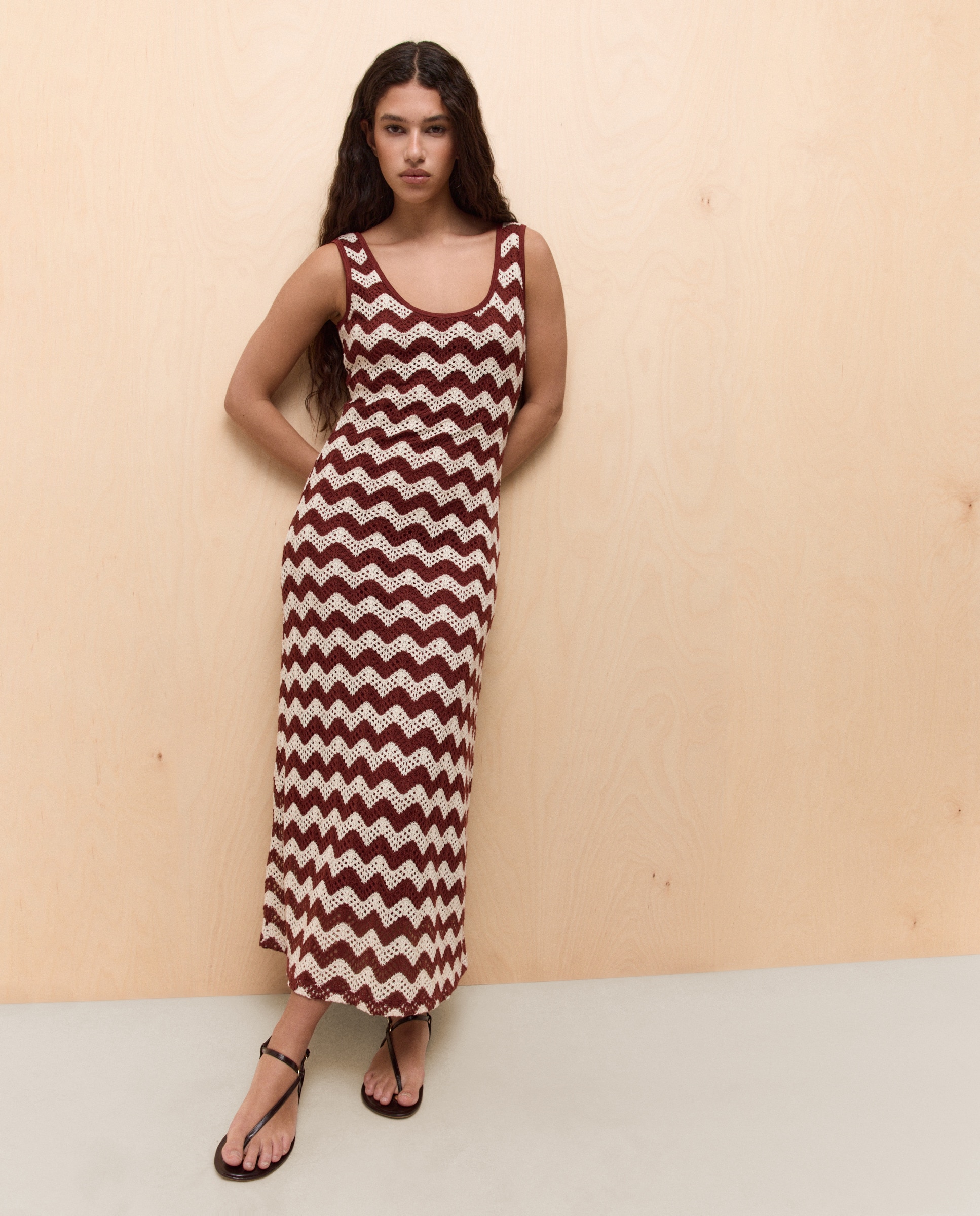 Vestido Midi de Alças Vermelho-2