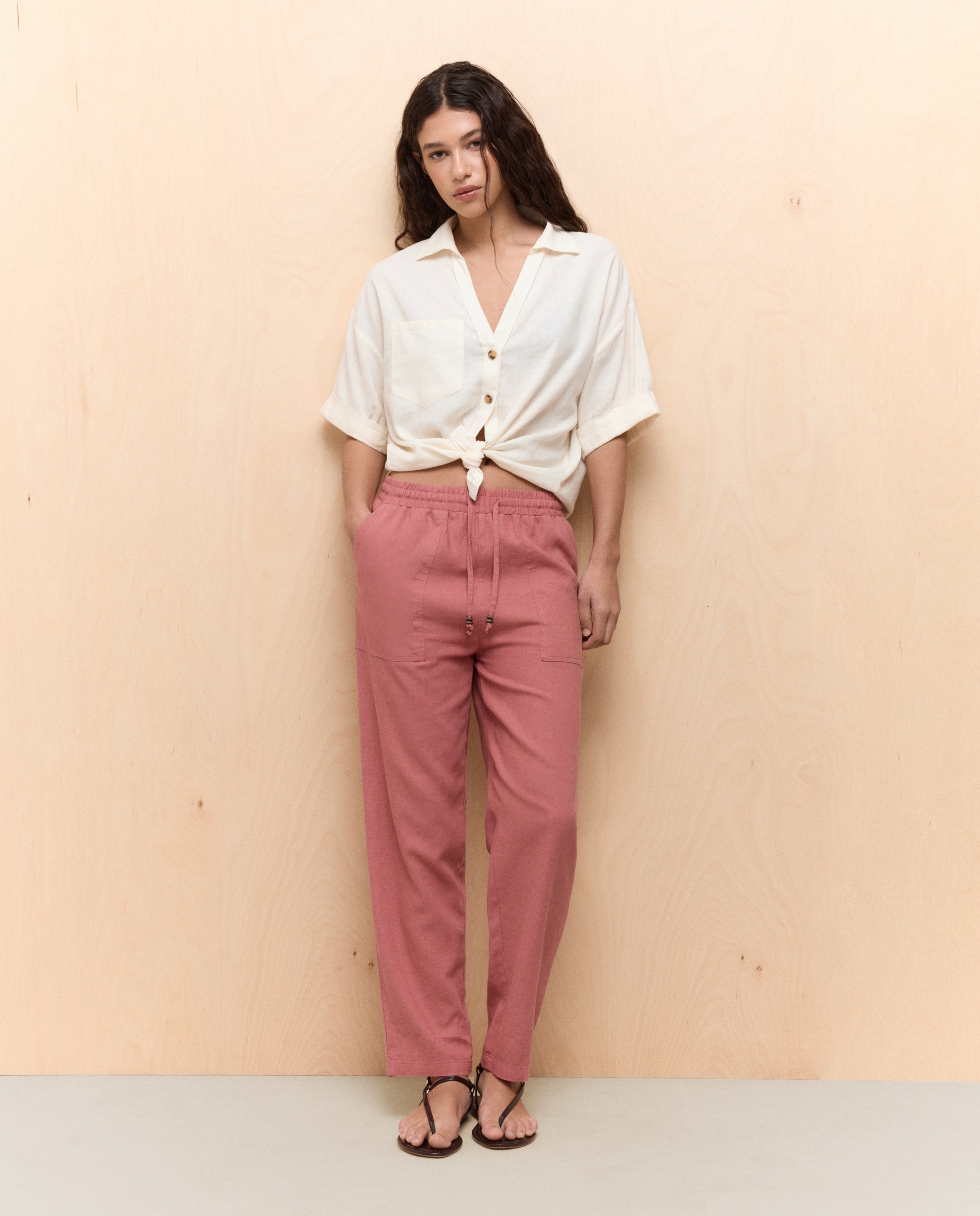 Imagem 0 de Joggers Fluidas com Linho