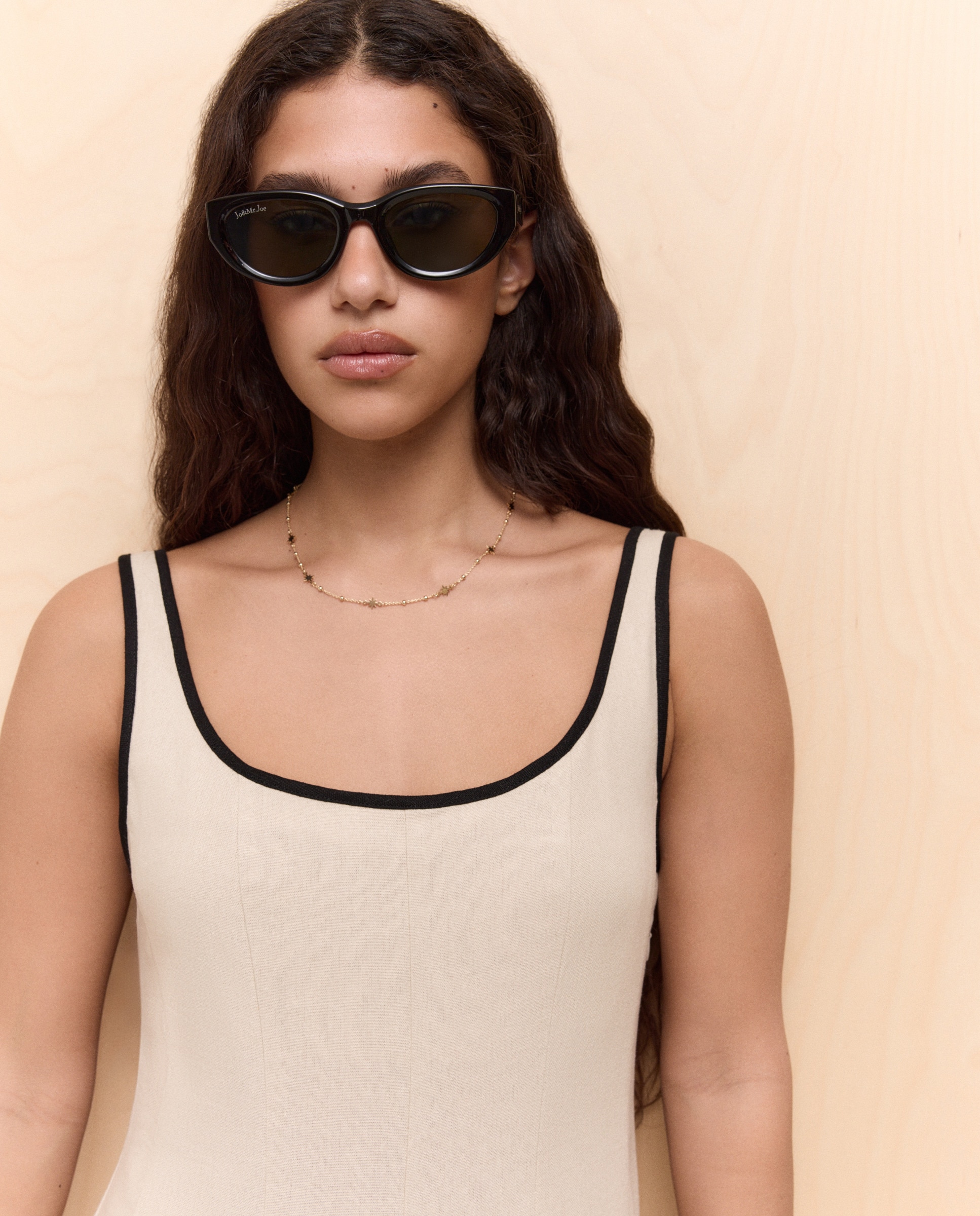 Vestido Midi com Vivos em Contraste Vison Claro-2