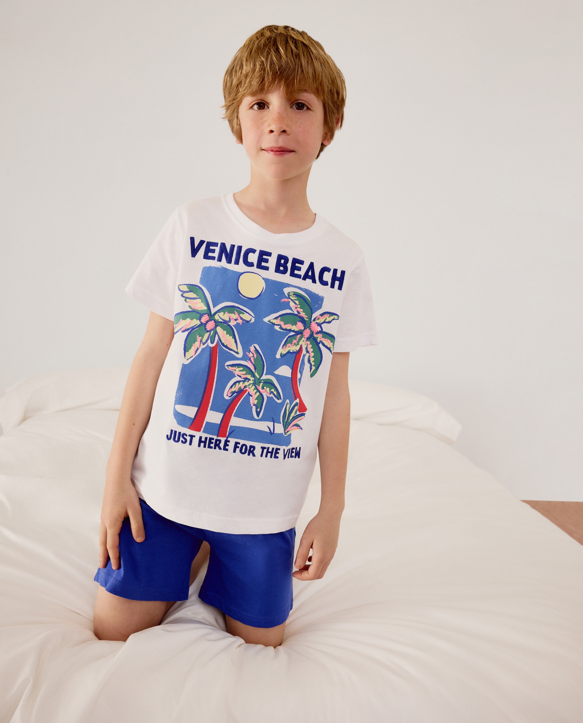 Pijama Curto Cotton Juice Branco-2