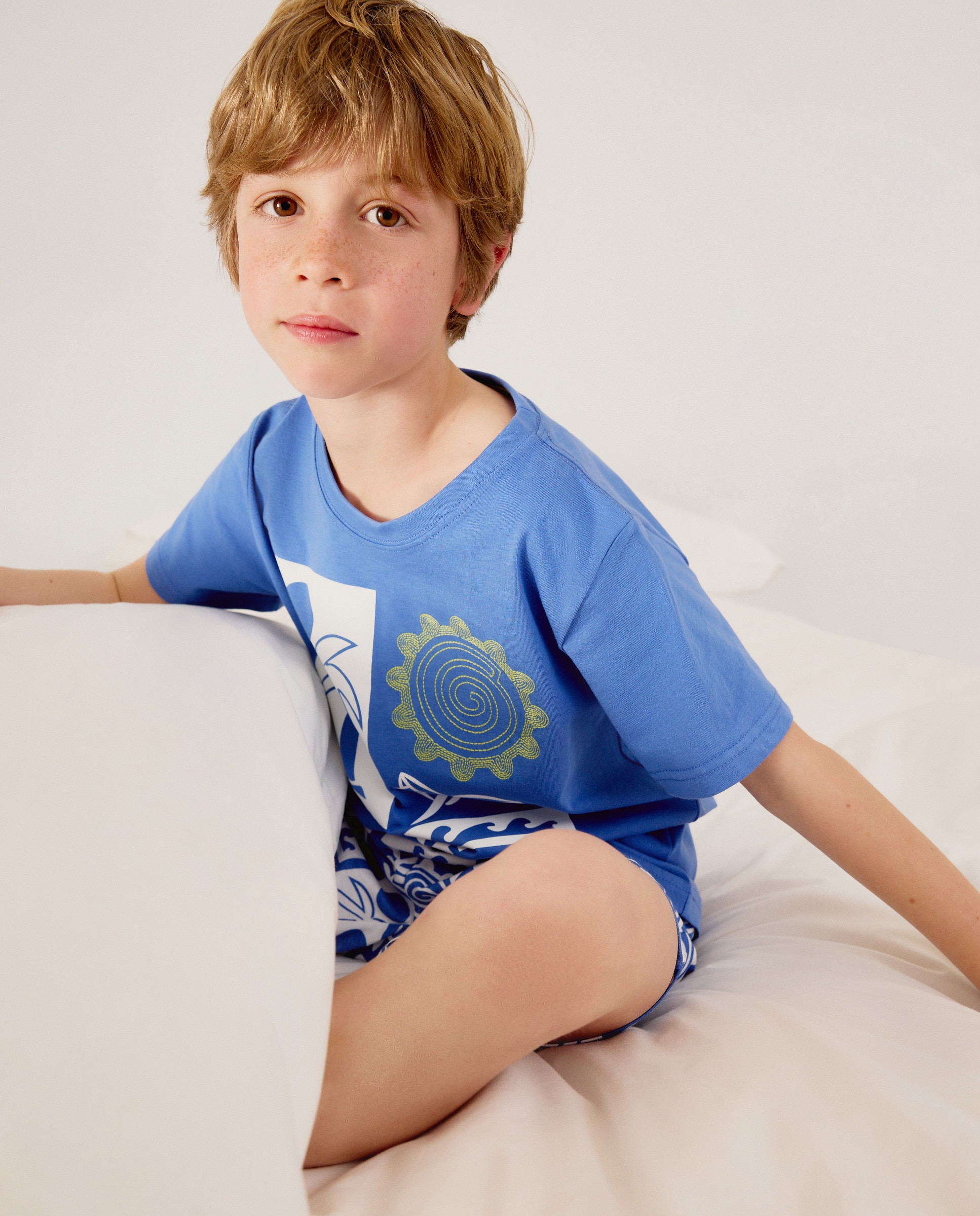 Pijama Curto Azul-2