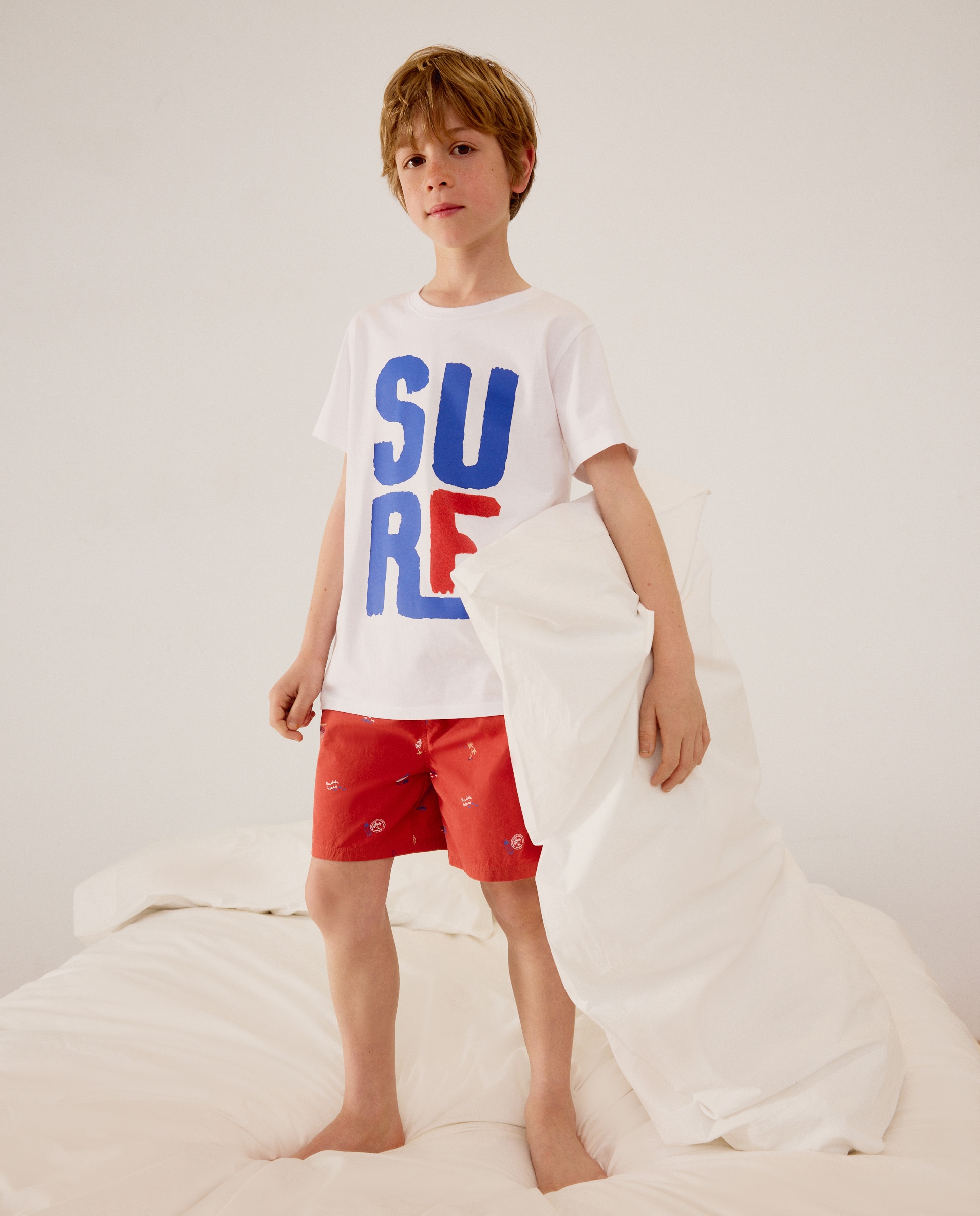 Imagem 0 de Pijama Curto Misto com Estampado de Fantasia