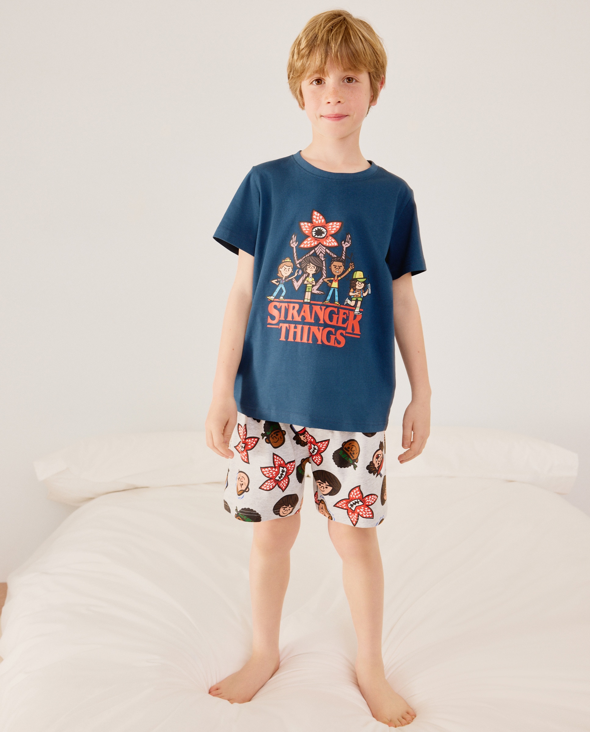 Pijama Stranger Things Cotton Juice Azul-marinho-2