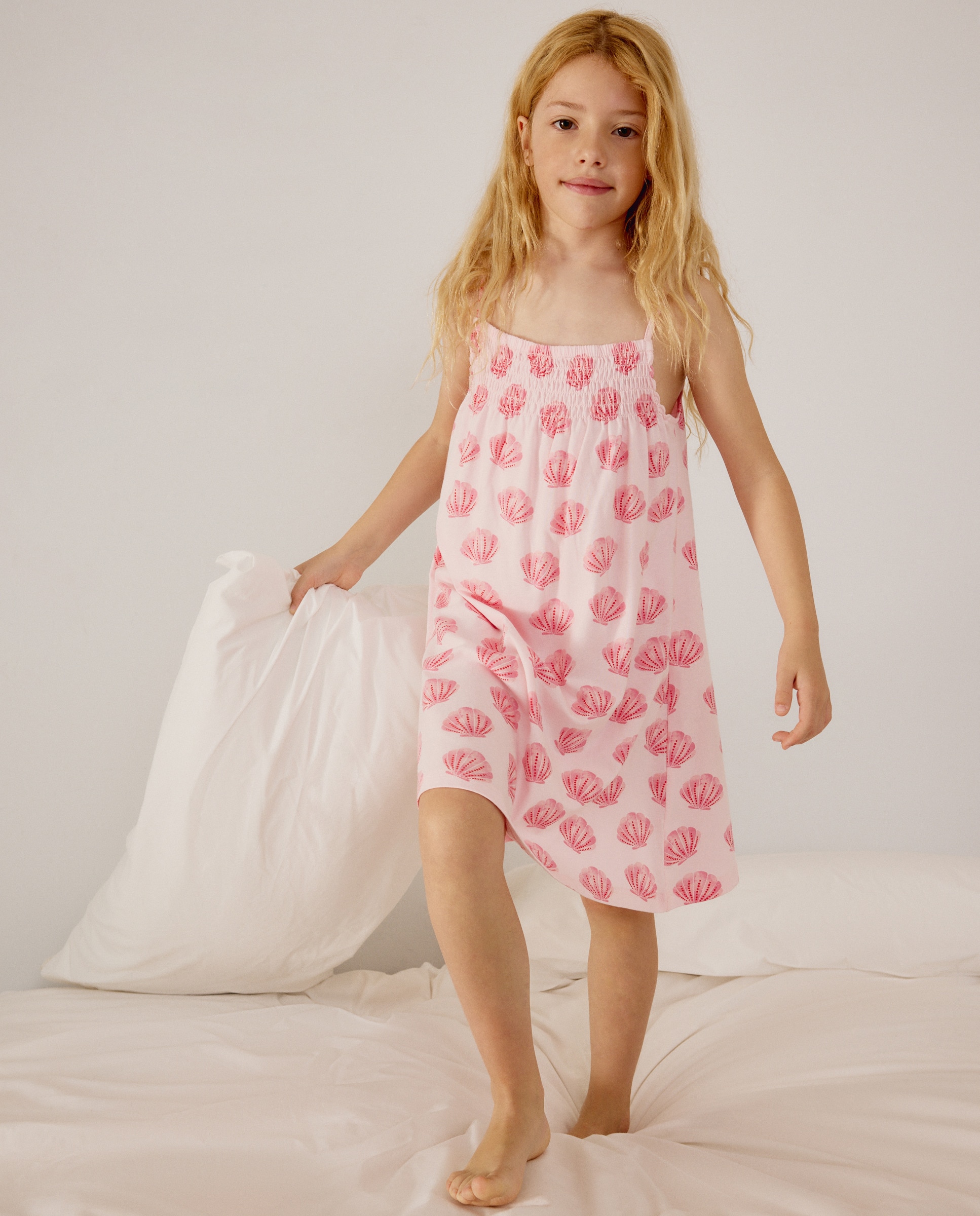 Camisa de Dormir de Malha com Cerejas Cotton Juice Branco-2