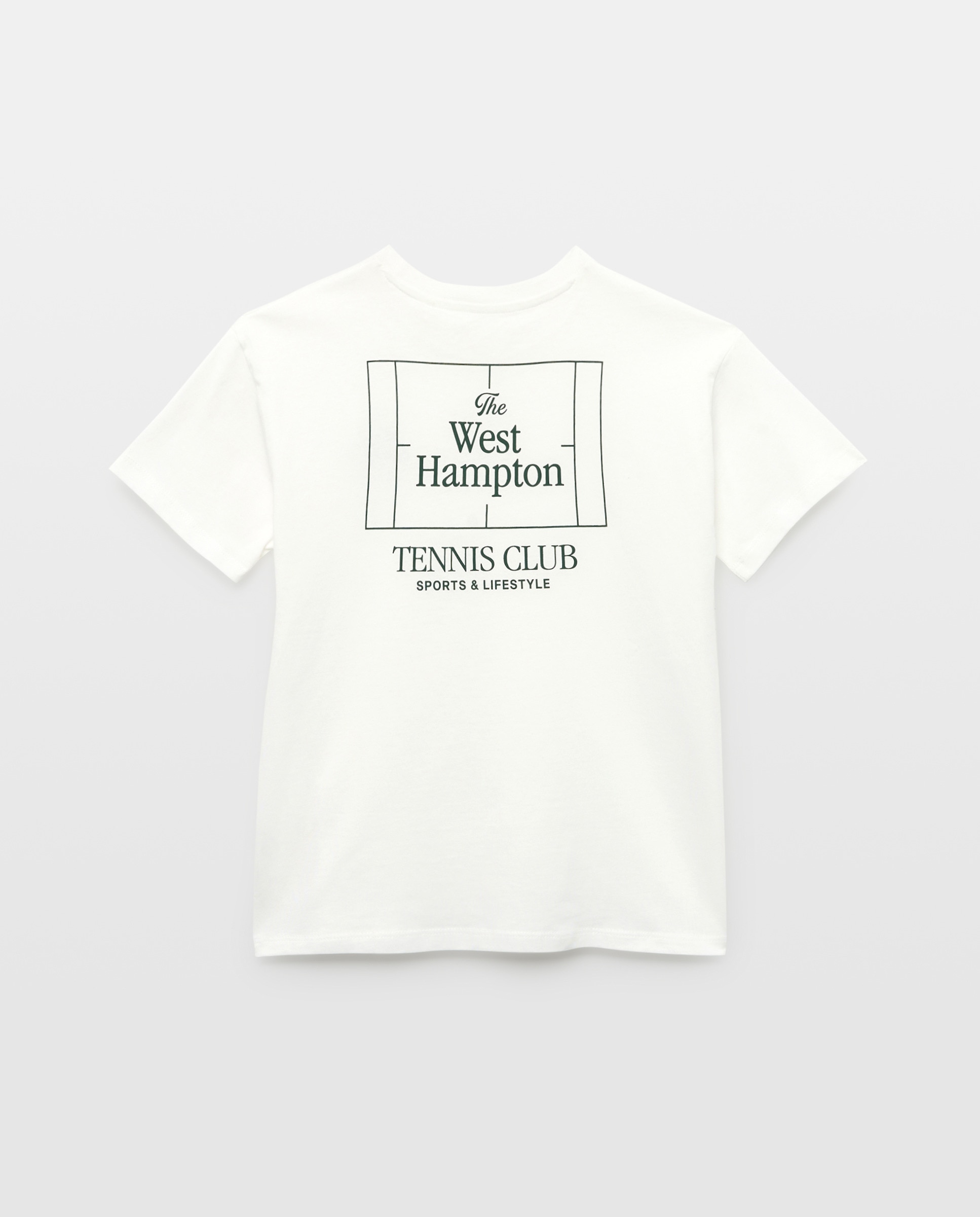 Camiseta de niño estampada manga corta Blanco-2