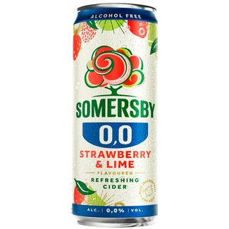 Sidra de Morango e Lima lata 33 cl - Somersby